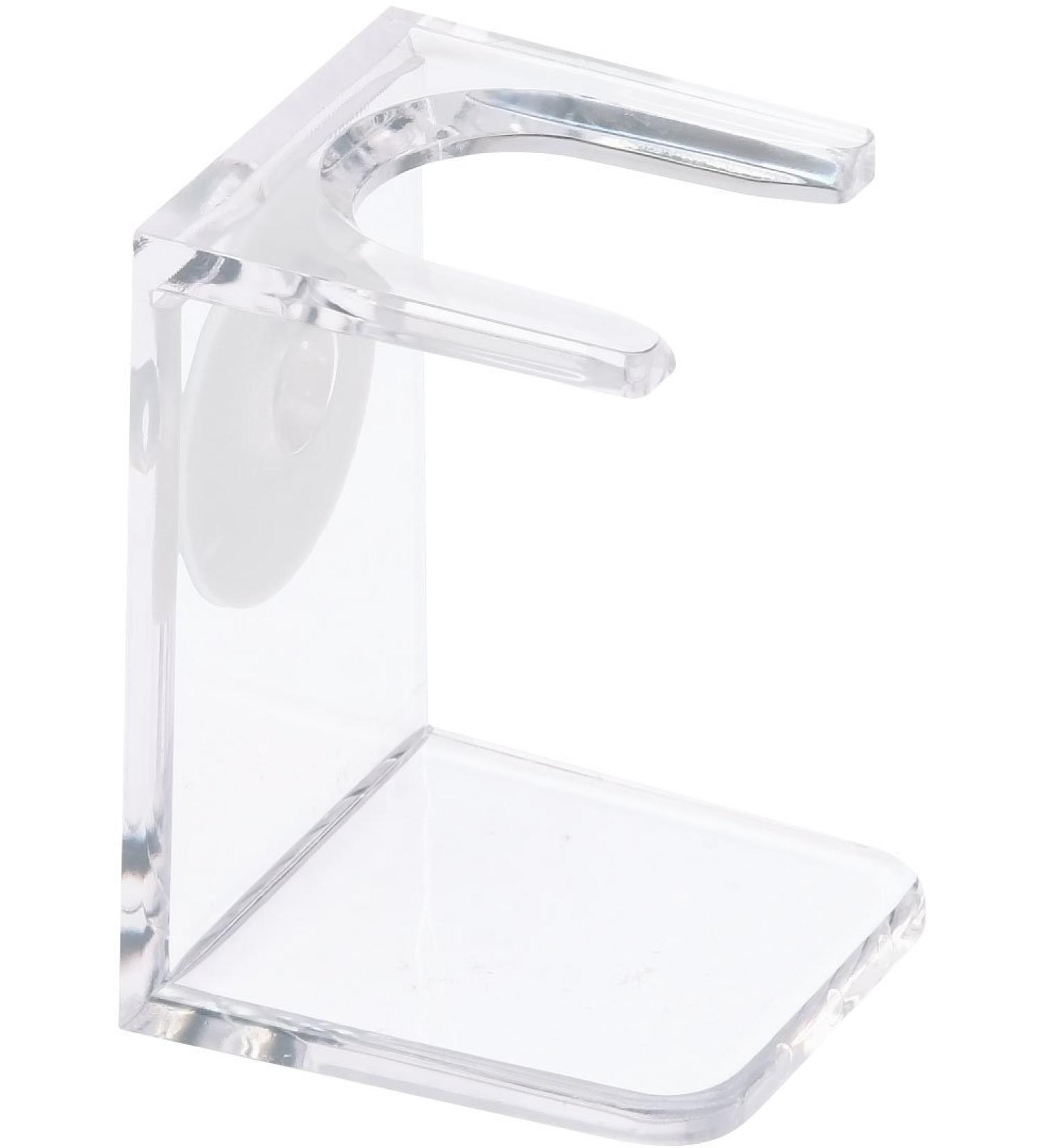Shaving brush holder made of acrylic glass