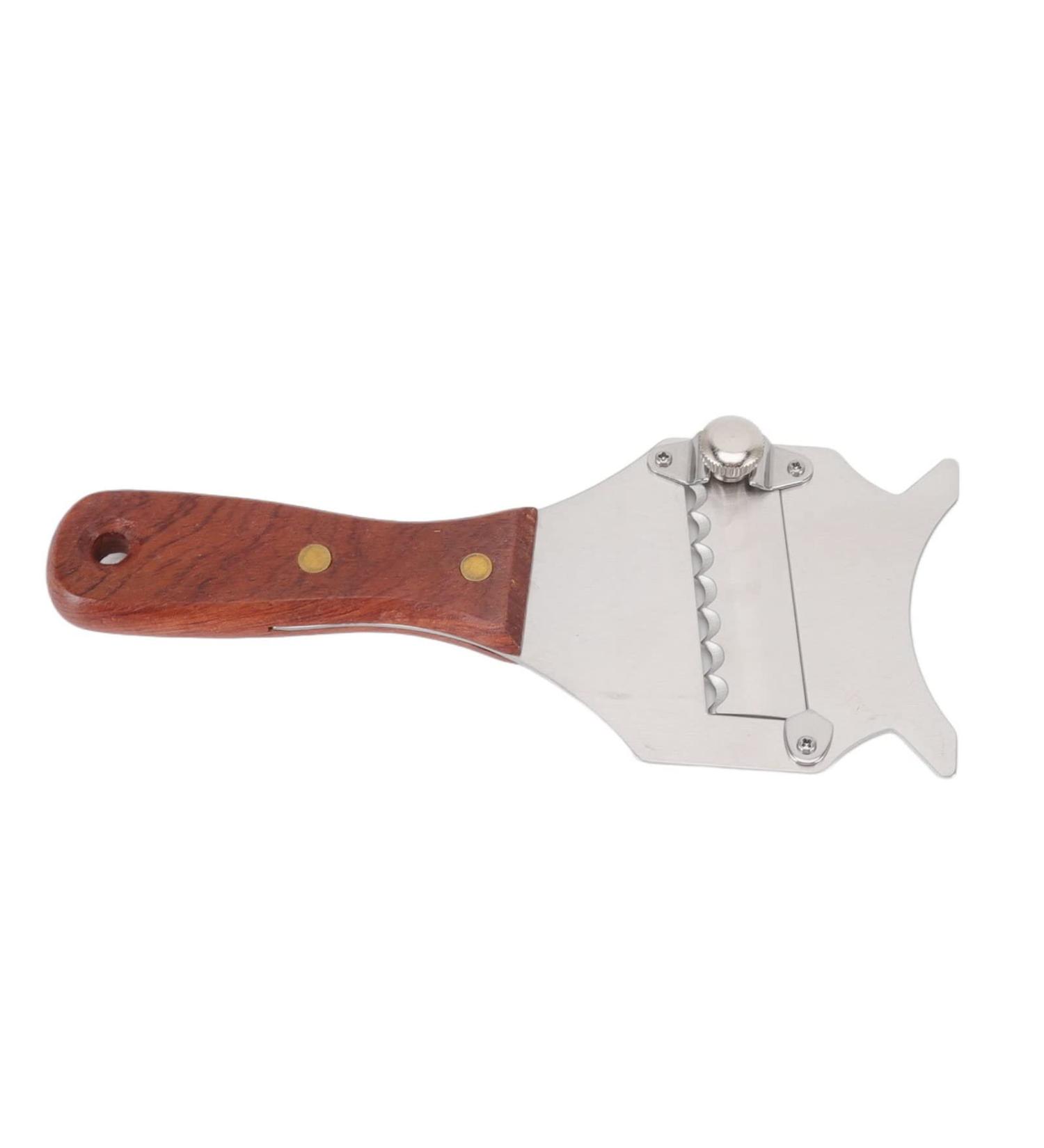 Topyond Truffle Grater - Stainless Steel Chocolate & Cheese Razor with Ergonomic Wooden Handle | Curly Winder for Easy Grating | Ideal for Food Enthusiasts - Buy Online on SooperMarket.com