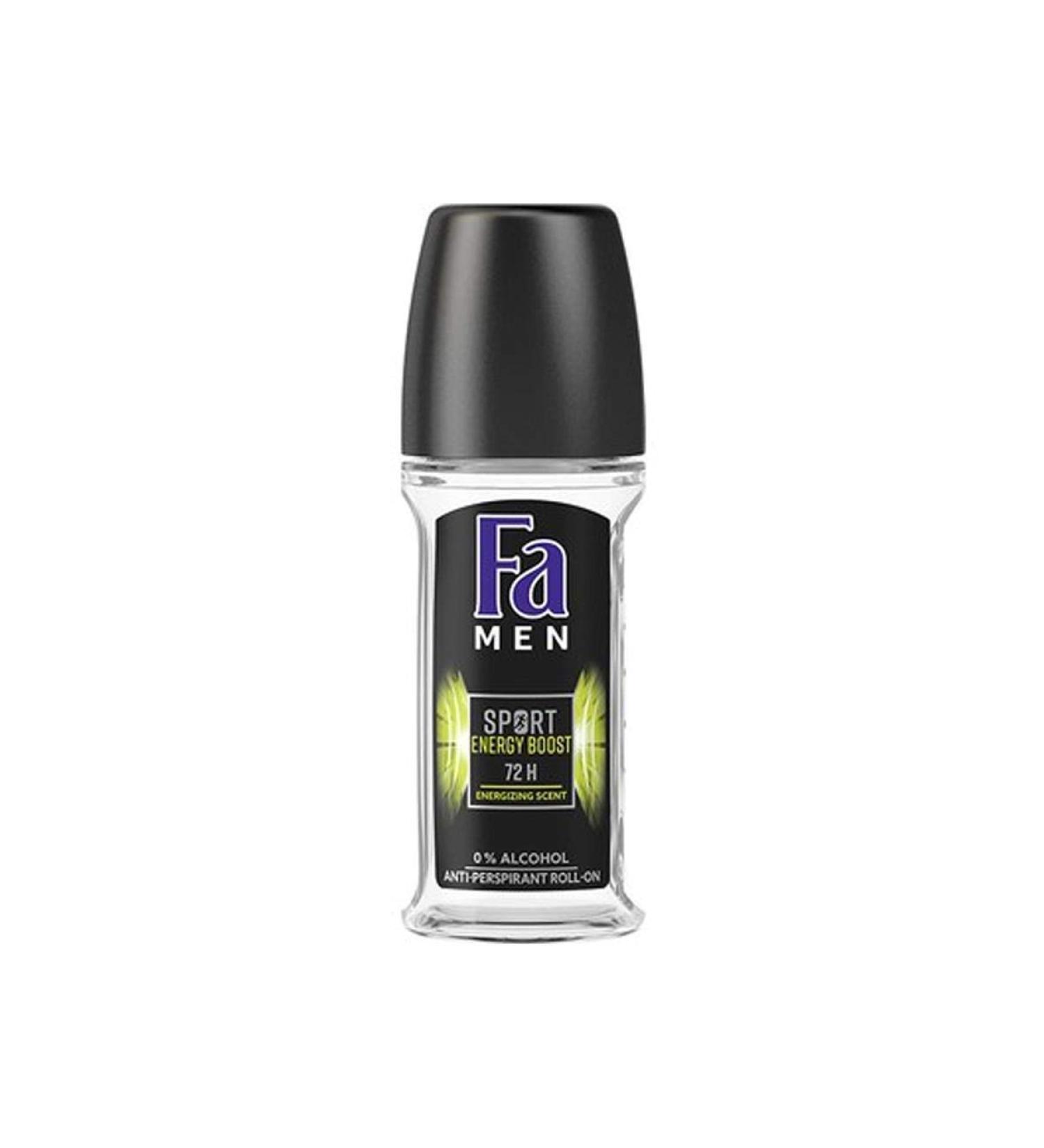 Fa Deodorant Roll On Men's Sport Energy Boost 1.7 Ounce