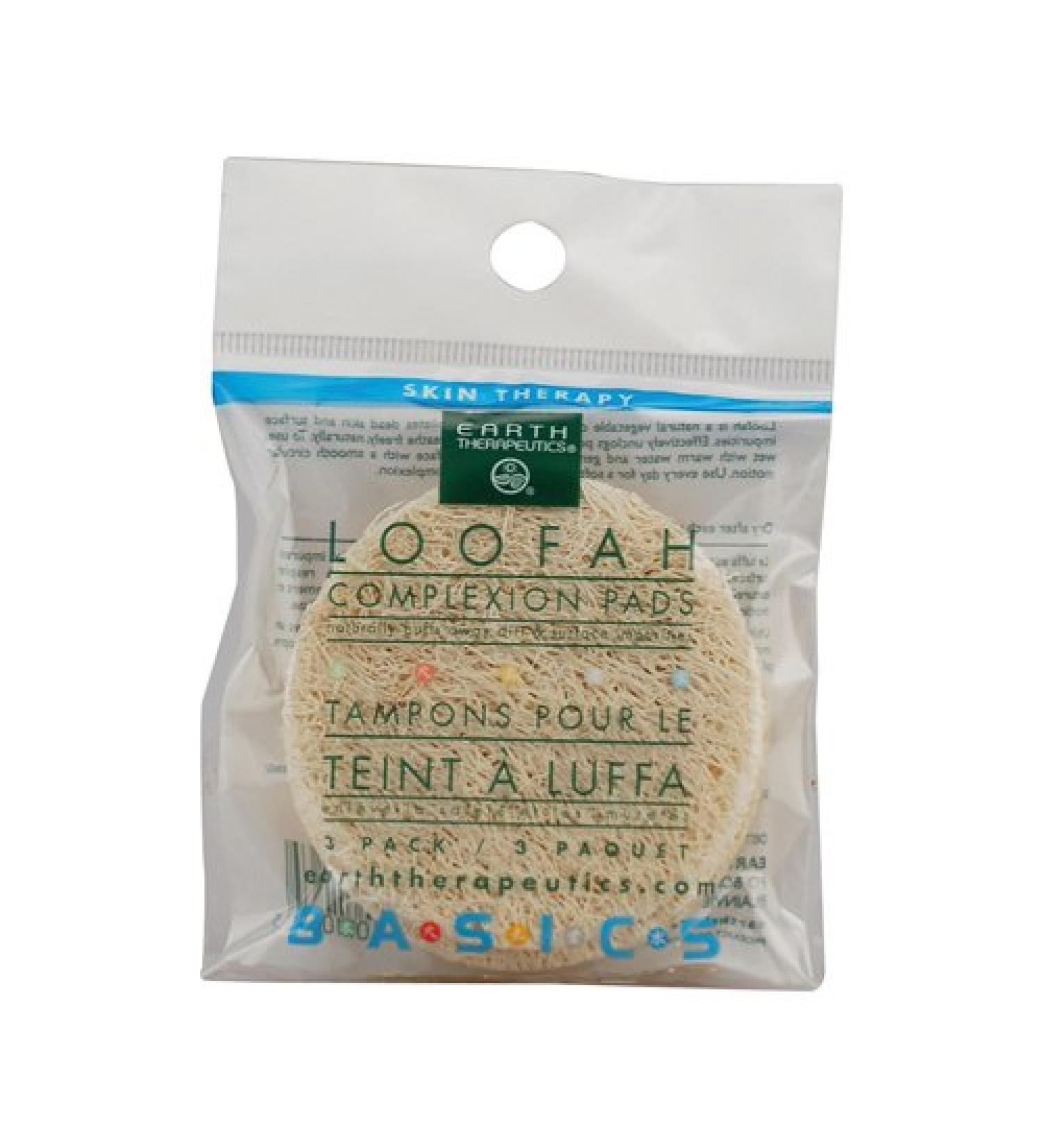 Earth Therapeutics Loofah Complexion Discs - Pack of 3 for Gentle Exfoliation - Buy Online on SooperMarket.com
