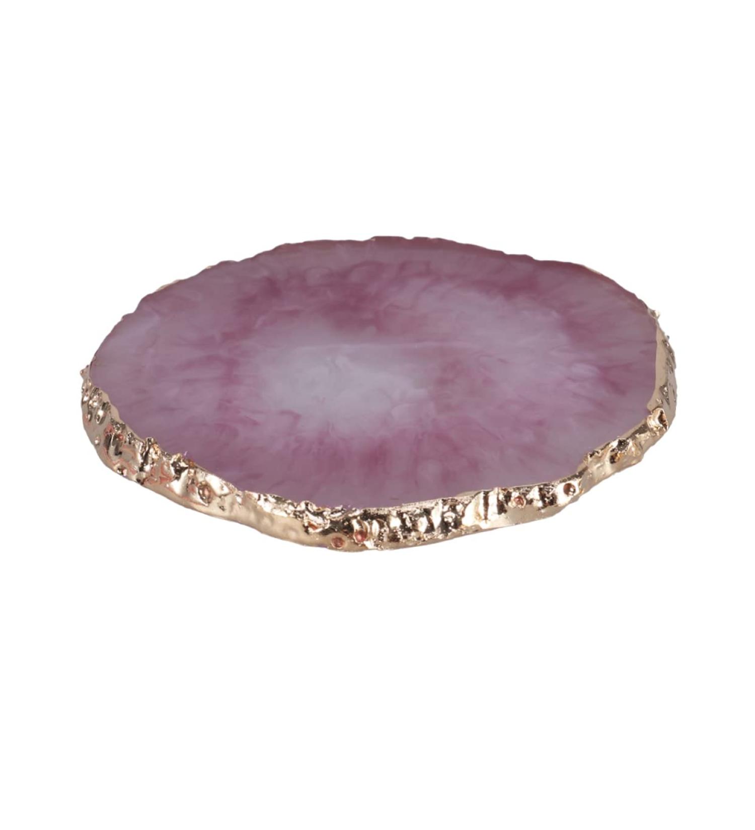 KALLORY Makeup Pallet Round Tray Nail Painting Tray Manicure Resin Palette Gel Finished Nail Art Nail Polish Medium Purple - Buy Online on SooperMarket.com