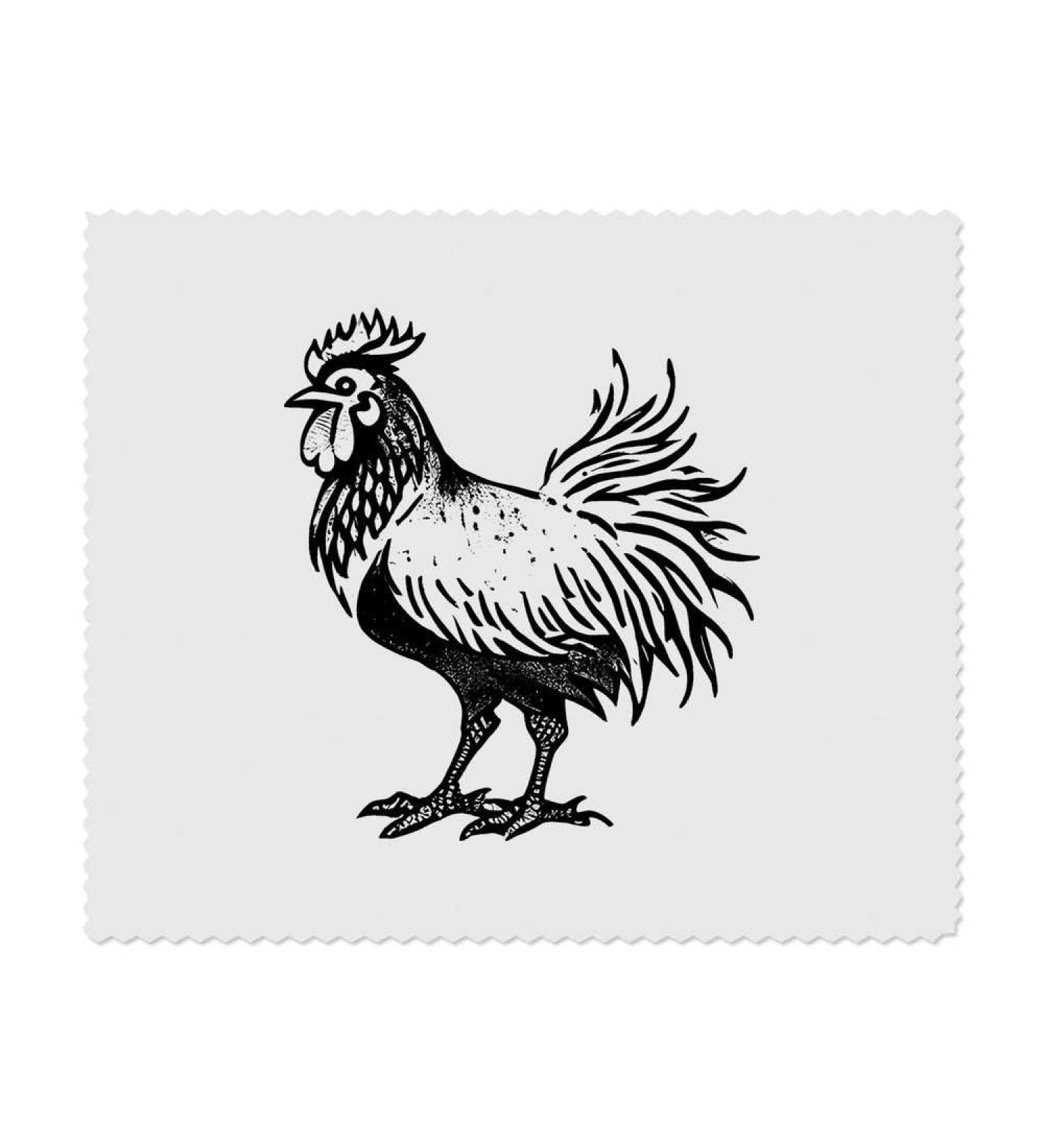 Buy 2 x Farmyard Rooster Microfiber Lens Cleaning Cloths - Perfect for Glasses & Screens | International Shipping Available - Buy Online on SooperMarket.com