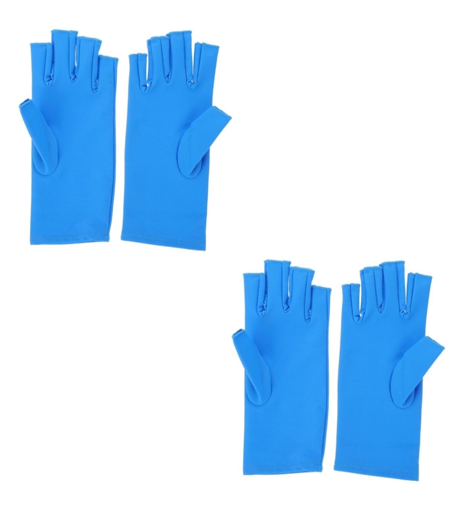 PLAFOPE 2 Pairs Nail Gloves Fingerless Gloves para U as Nails Shield Glove Nail Dryer Anti Glove Gel Nail Glove Hand Cover Glove Manicures Glove Sun Glove Tool Elastic Spandex - Buy Online on SooperMarket.com