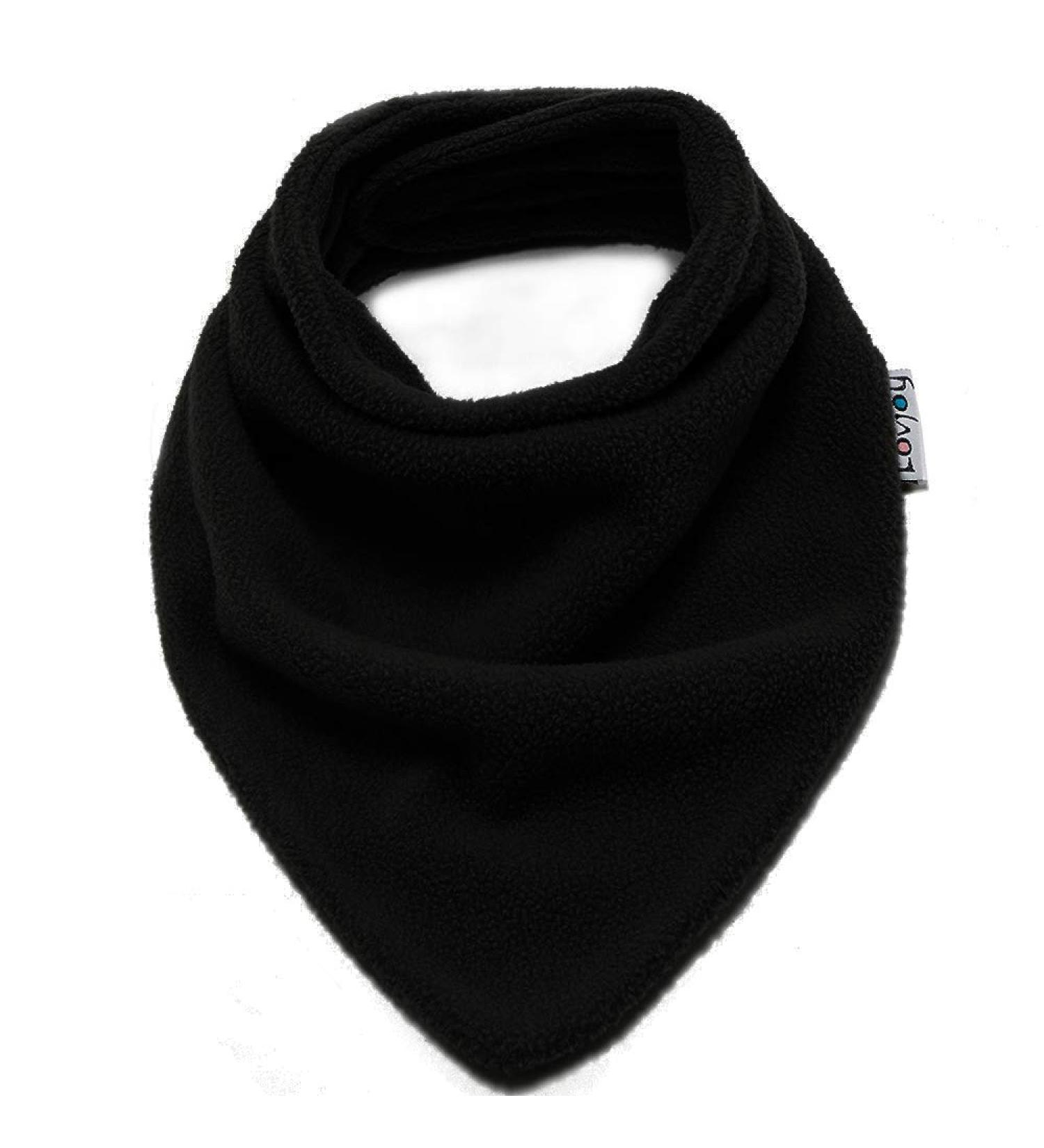 Cute Warm Fleece Baby Toddler Snood Scarf - Fits 6 months to 5 Years | Cozy & Soft | Boys & Girls Designs - Black - Buy Online on SooperMarket.com