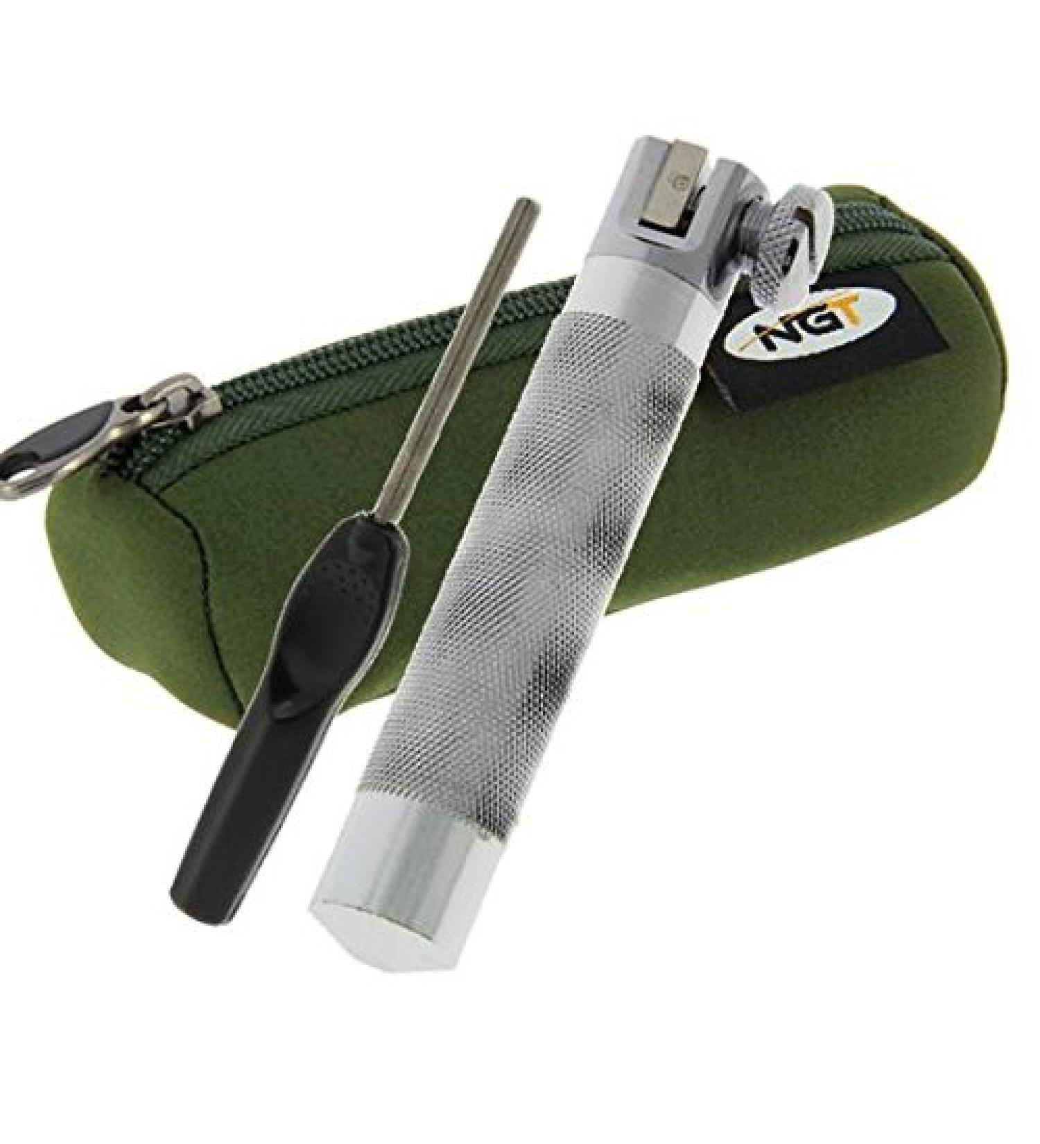Hook Sharpening Screw Clamp with Sharpener & Storage Bag - Enhance Your Fishing Gear | International Shipping Available - Buy Online on SooperMarket.com