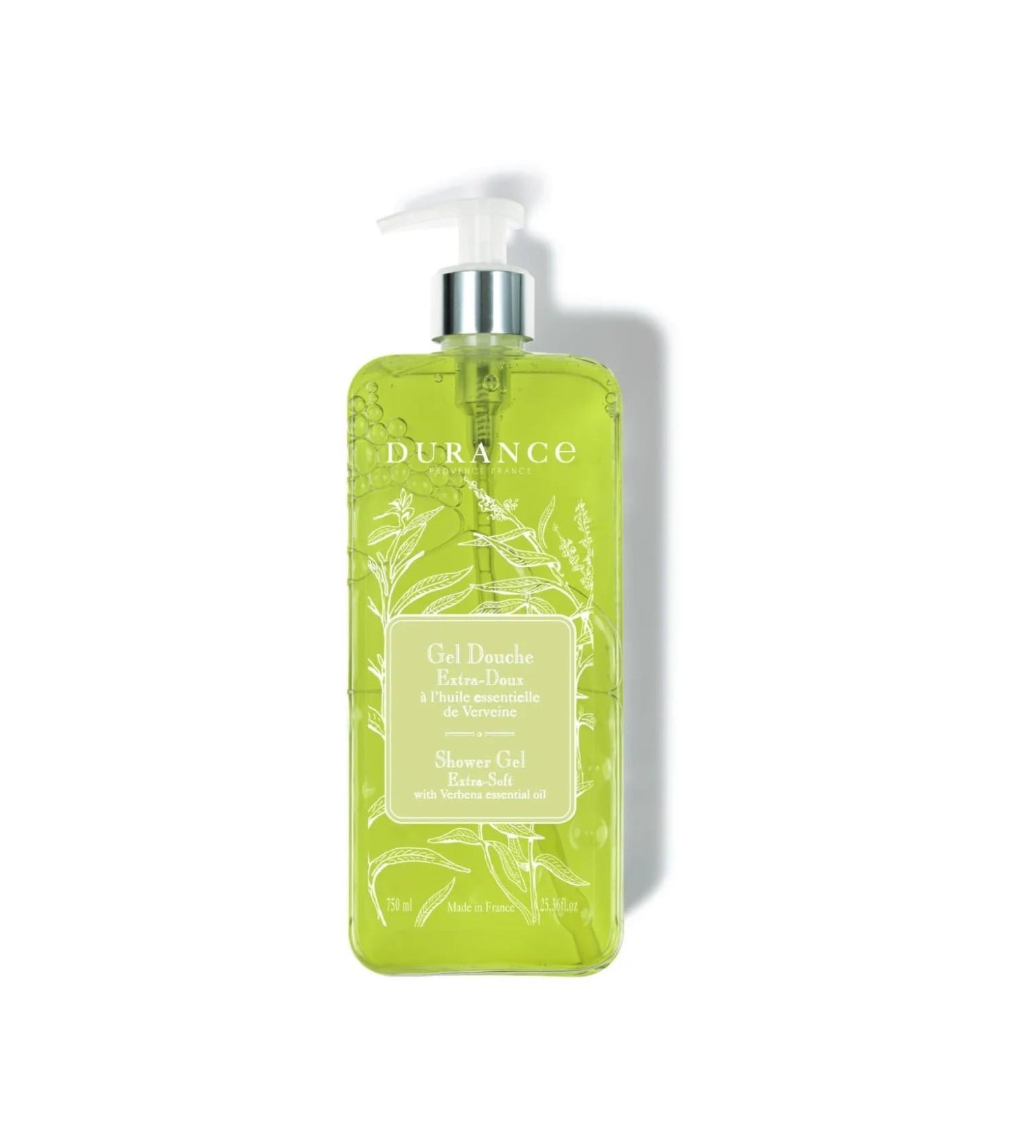 Durance Verbena Marseille Shower Gel 750ml - Body Wash With Almond & Olive Oils - Gently Cleanses Hydrates & Softens Skin - Vegan Friendly - Buy Online on SooperMarket.com