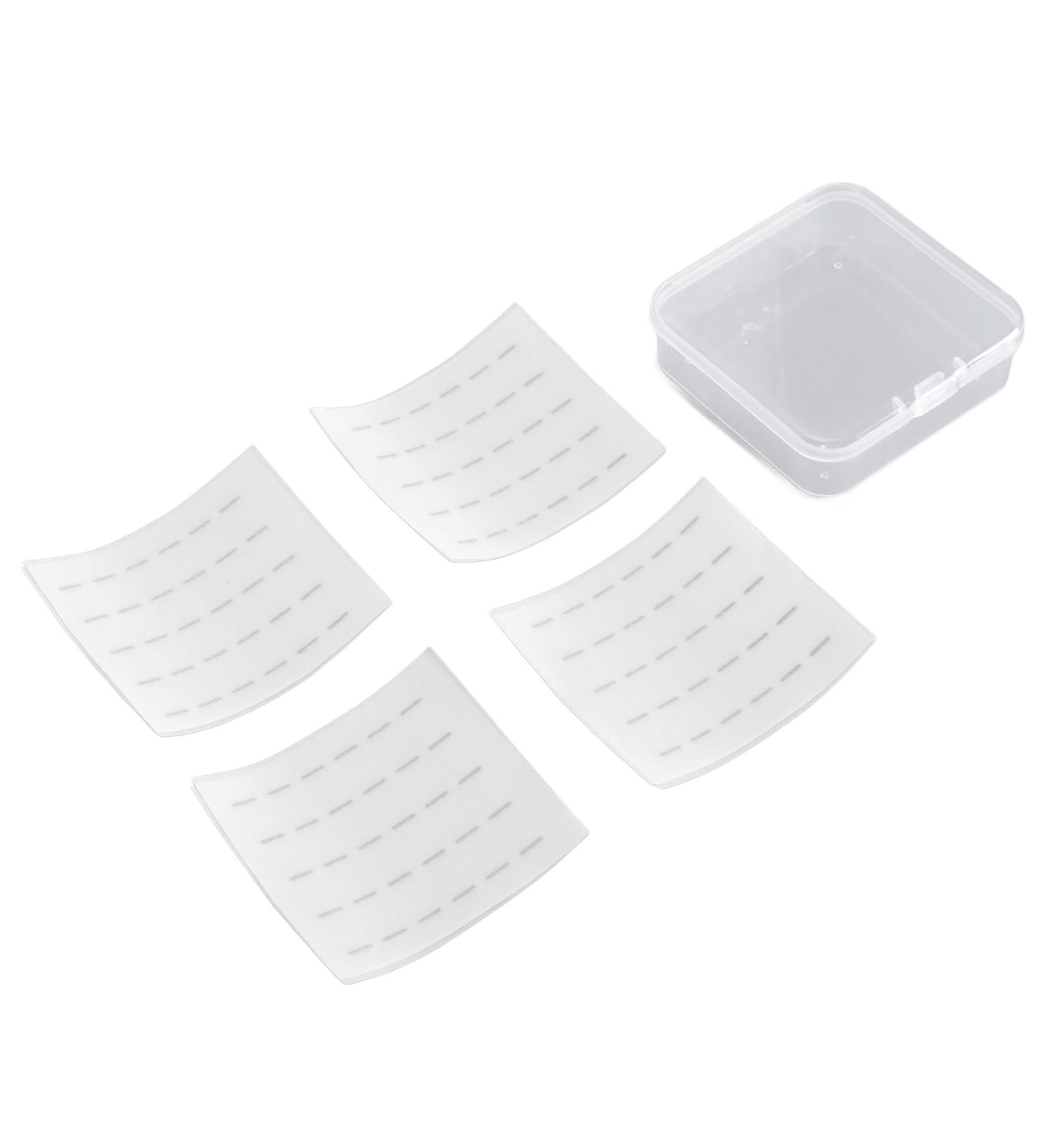 Eyelashes Adhesive Strips - Self Sticking Lashes Glue Skin Friendly Quick Stick 8 Sheets for Makeup Supplies (Black) - International Shipping Available - Buy Online on SooperMarket.com