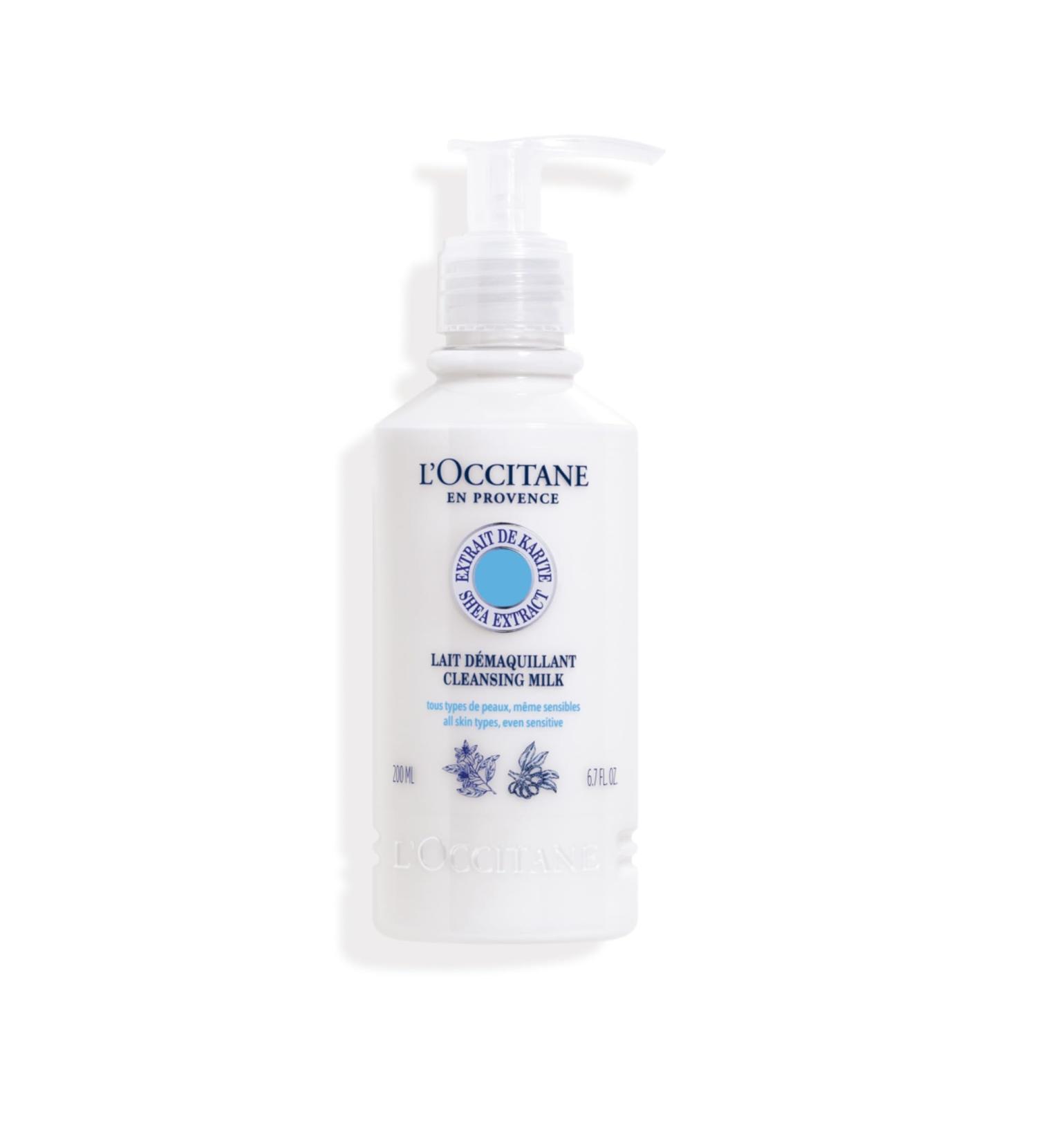 L'OCCITANE Shea Butter Cleansing Milk 200ml | Enriched with Shea Butter | Vegan & 99% Readily Biodegradable | Clean & Premium Beauty Cleanser for All Skin Types - Buy Online on SooperMarket.com