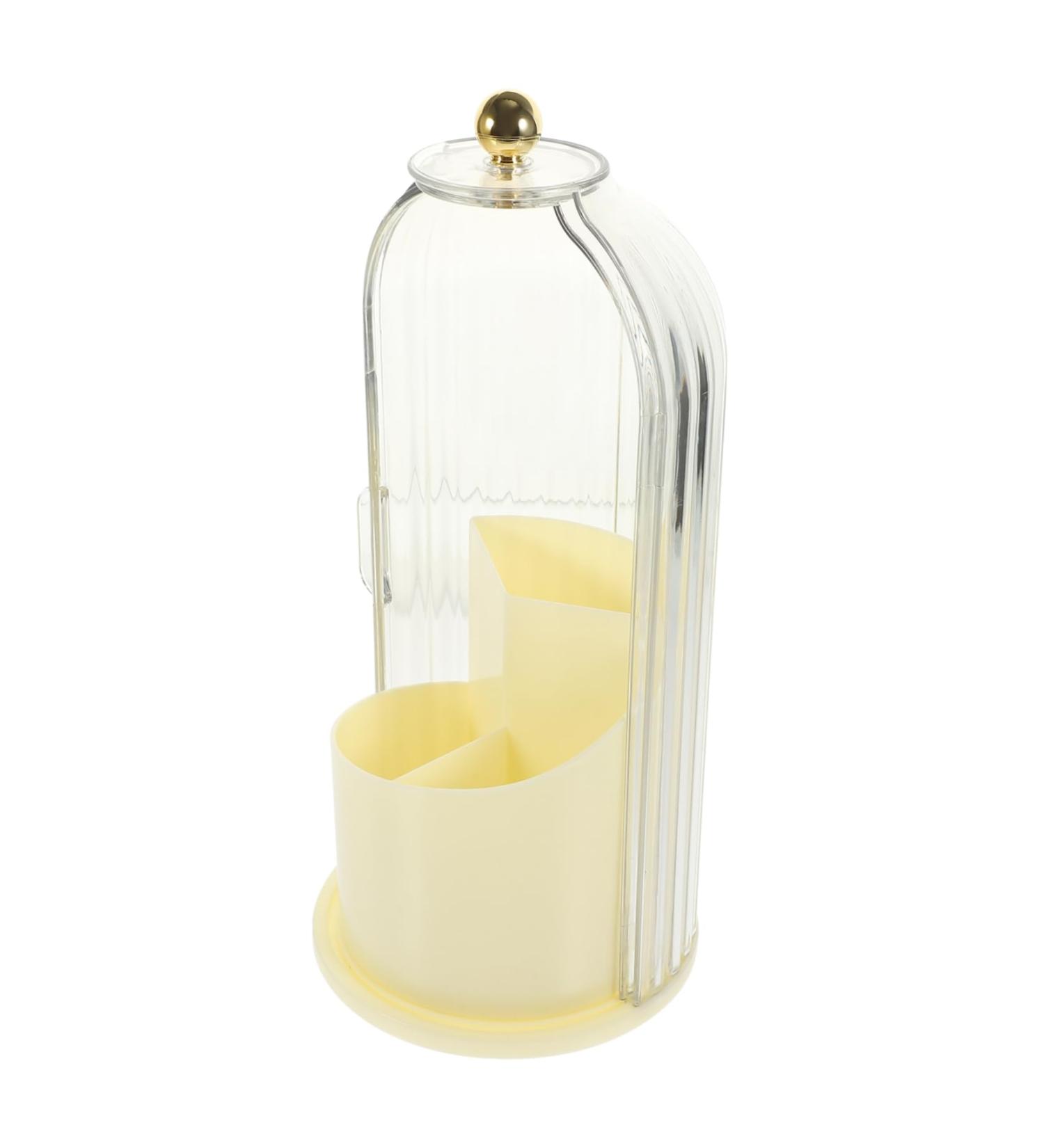PRETYZOOM Makeup Brush Cosmetic Brush Holders Eyeliners Makeup Holder Brush Case To Rotate Dressing Table - Buy Online on SooperMarket.com
