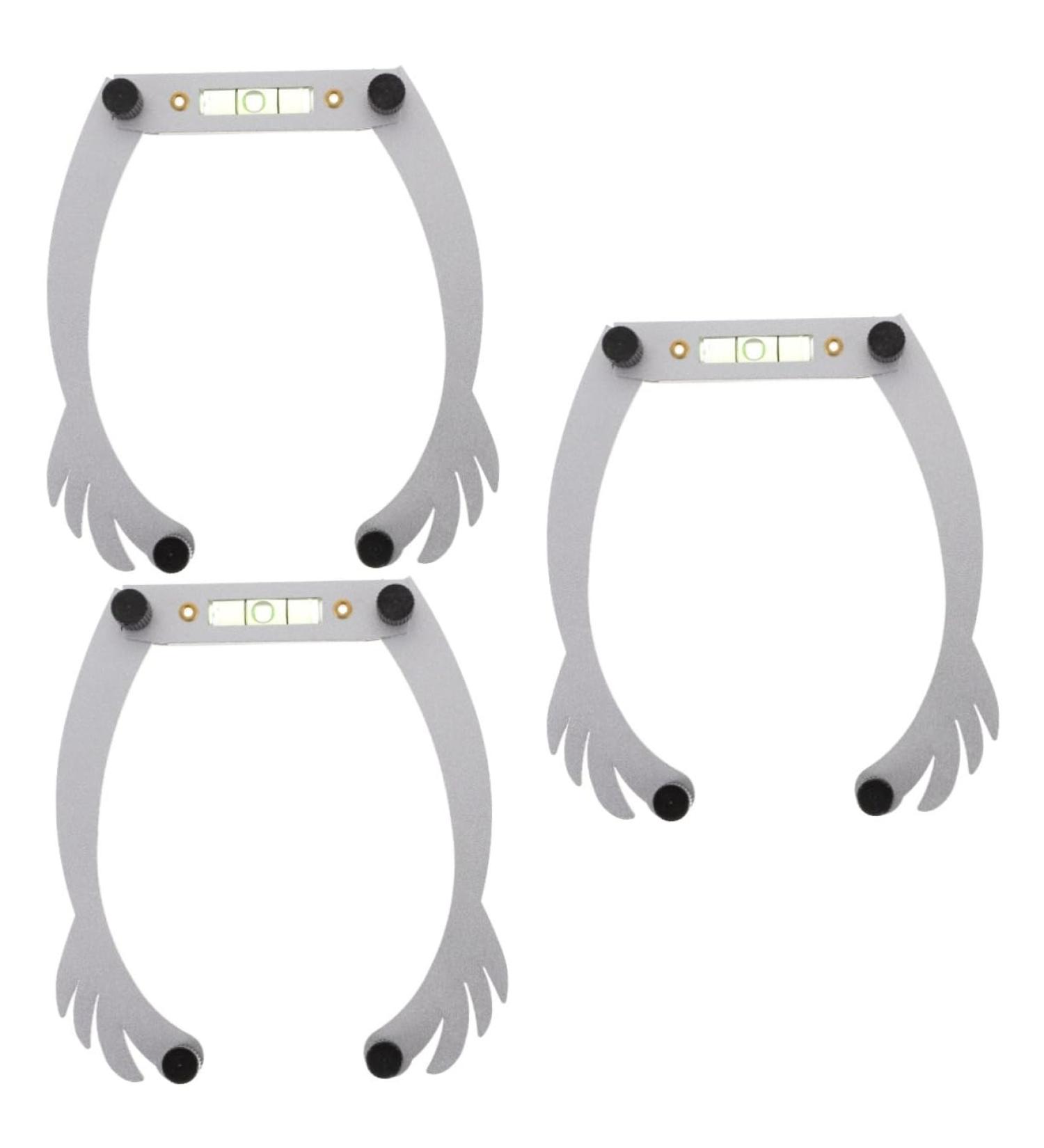 Beavorty 3pcs white outfit eye brow shaping kit eyebrow ruler mapping eyebrow line aluminum alloy - Buy Online on SooperMarket.com