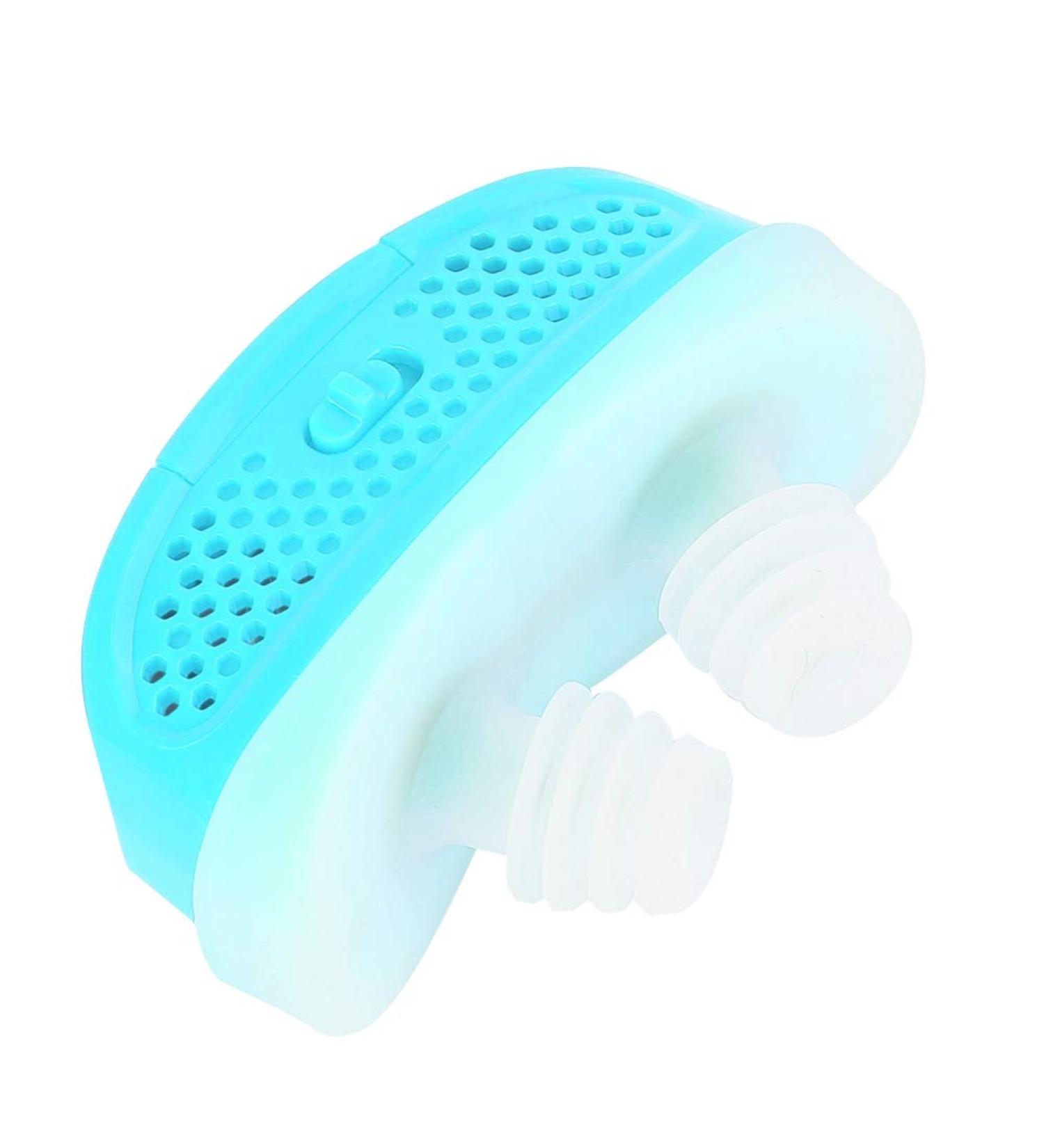 Professional Electric Anti Snoring Device for Deep Sleep - Natural Breathing Solution (Blue) - Buy Online on SooperMarket.com