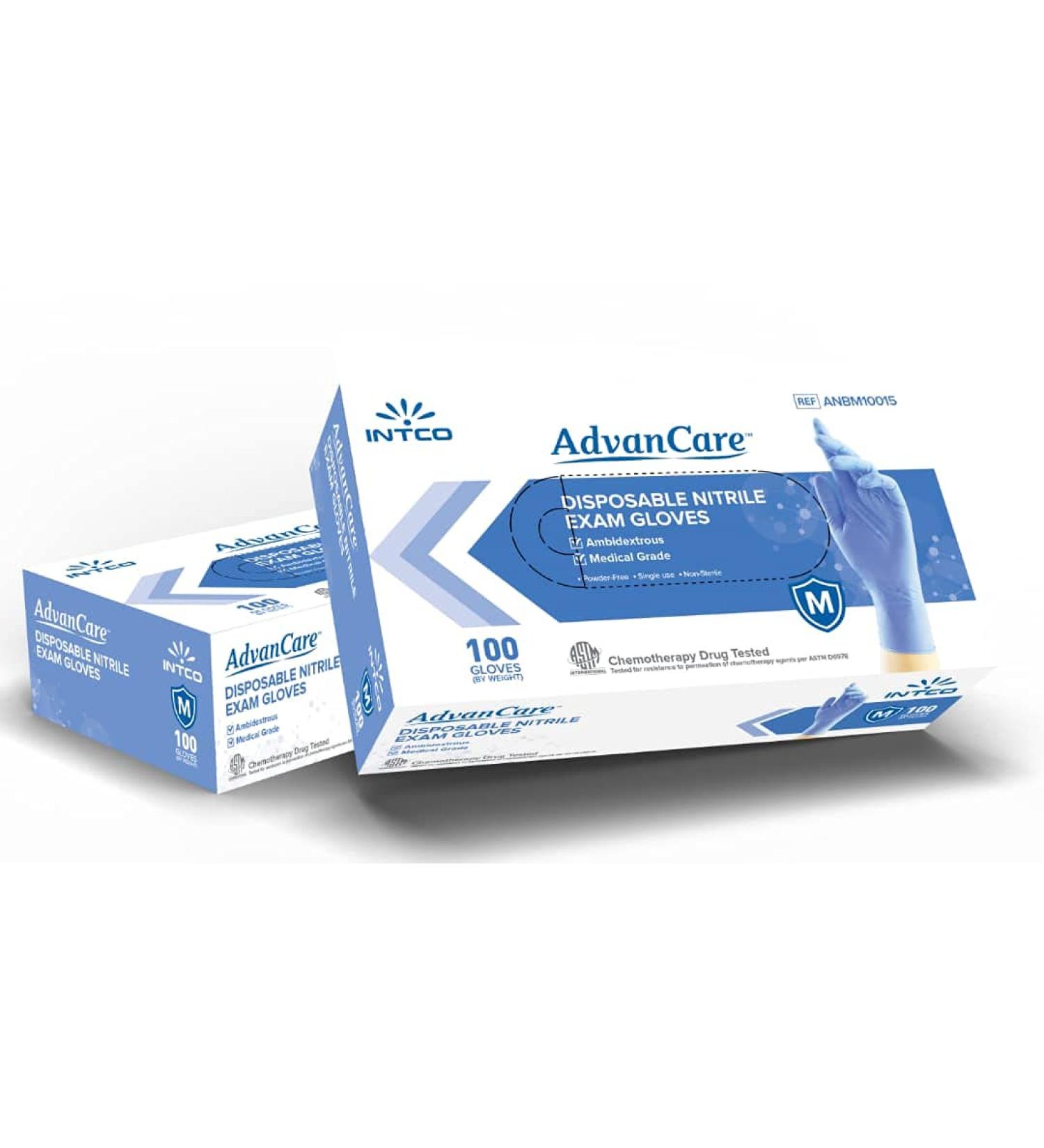 ADVANCARE Disposable Nitrile Medical Gloves - Blue, Small | Chemo Rated Examination Gloves - Buy Online on SooperMarket.com