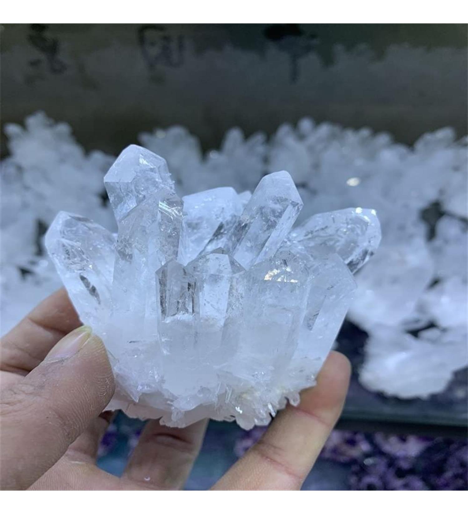 Room Decoration 1pcs Natural Crystal Cluster Raw Quartz White Stones Crystal Point Specimen Home Decoration Raw Crystals NaturalReiki Decoration (Size : 200-300g) - Buy Online on SooperMarket.com