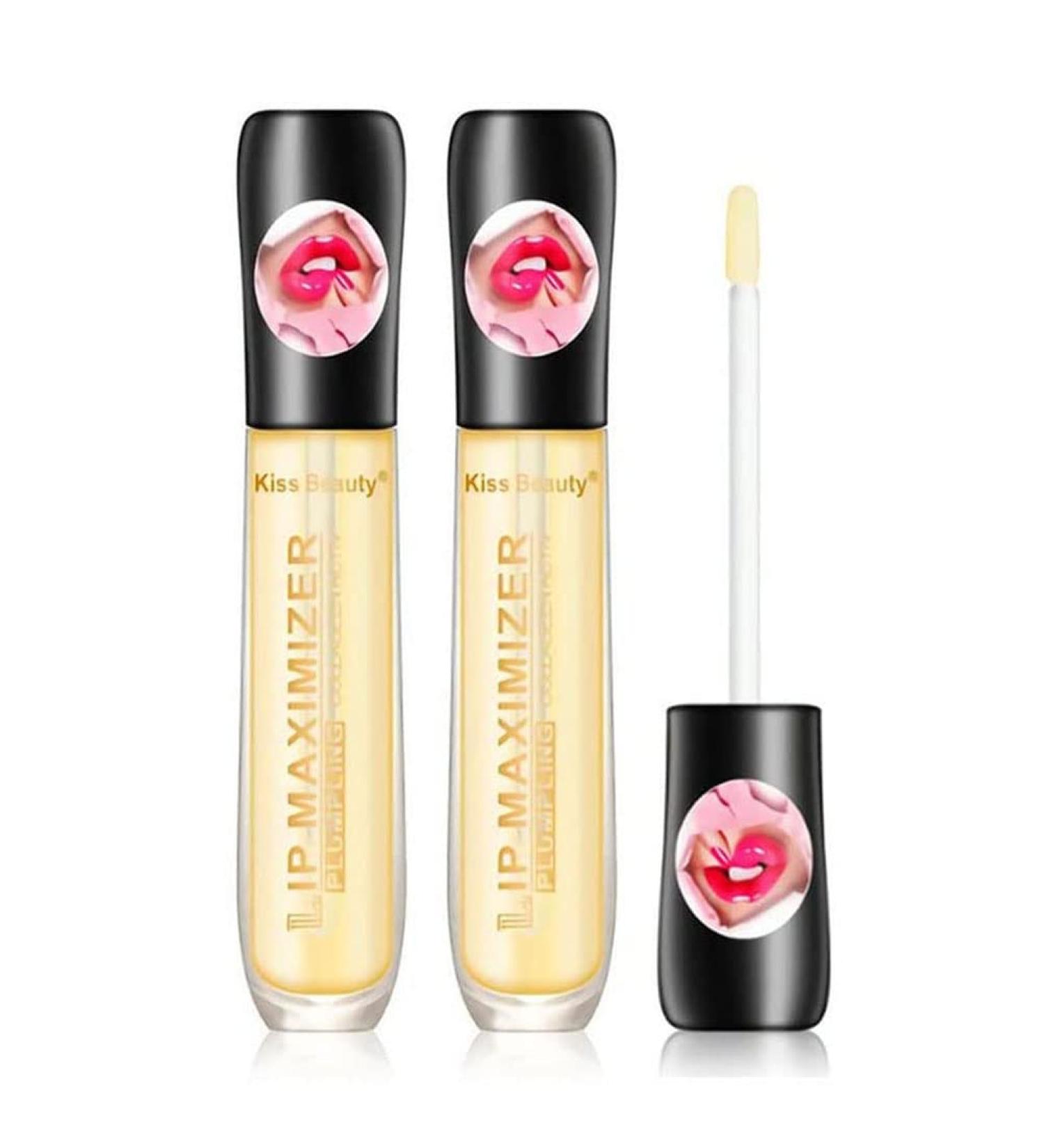 2 PCS Cozzo Lip Plumper with Vitamin E - Plumping Lip Maximizer Serum for Instant Lip Filler and Plump Lip Enhancer Gloss - Buy Online on SooperMarket.com