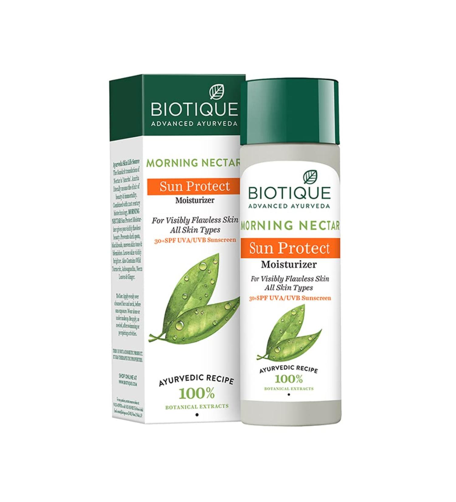 Biotique Morning Nectar Lotion SPF 30 - Lightening & Nourishing UVA/UVB Protection - Buy Online Internationally - Buy Online on SooperMarket.com