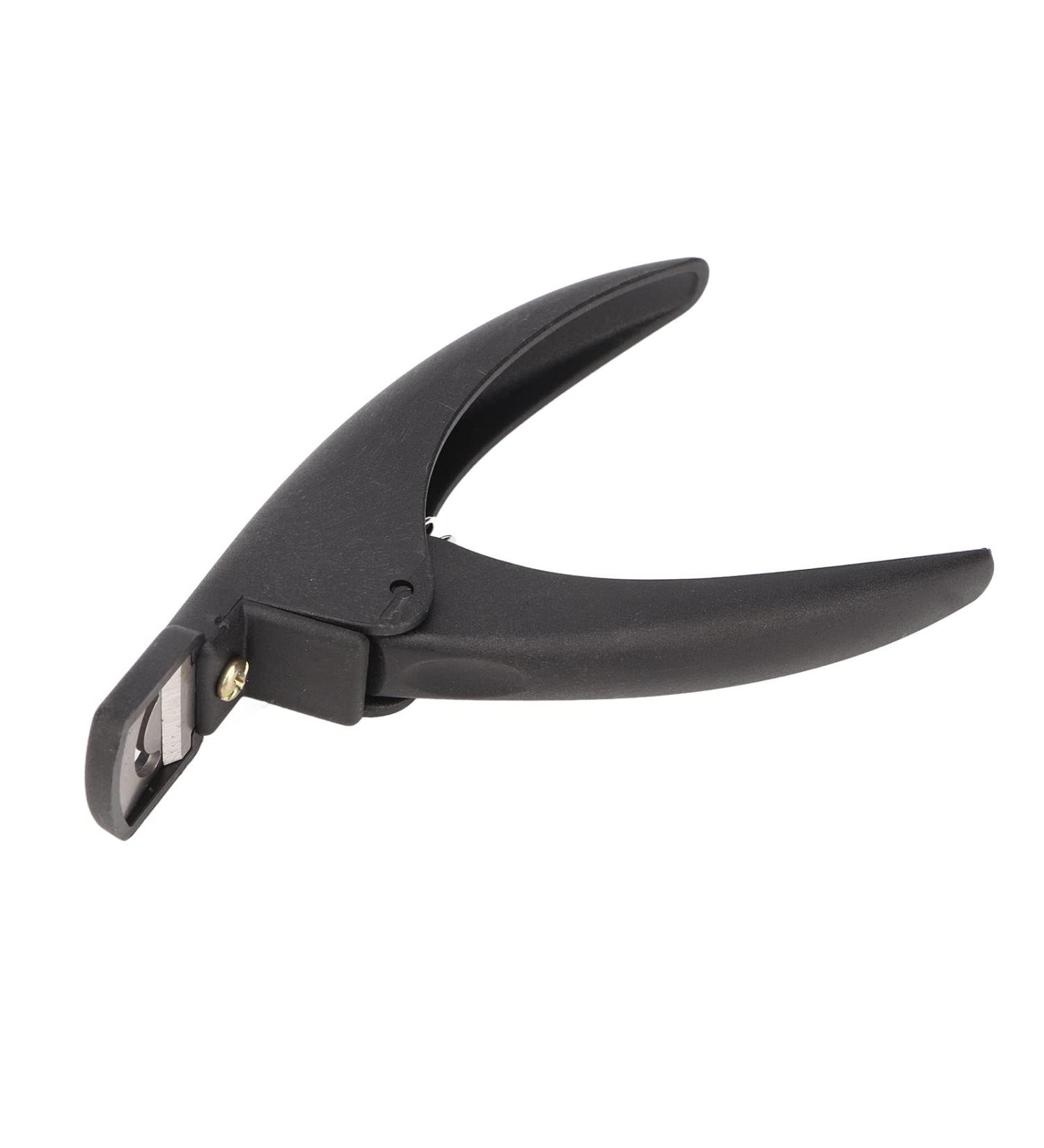 Nail Tip Cutter Stainless Steel DIY Portable False Nail Tip Clipper Adjustable for Round Nail(Black) - Buy Online on SooperMarket.com