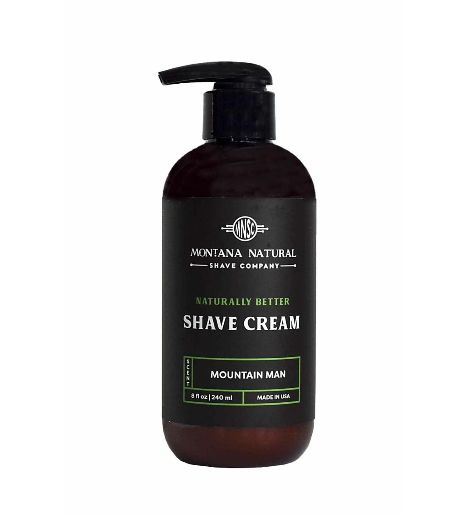 MNSC Mountain Man Naturally Better Pump Shave Cream - Smooth Hypoallergenic All-Natural Handcrafted in USA | Eco-Friendly Shaving Solution - Buy Online on SooperMarket.com