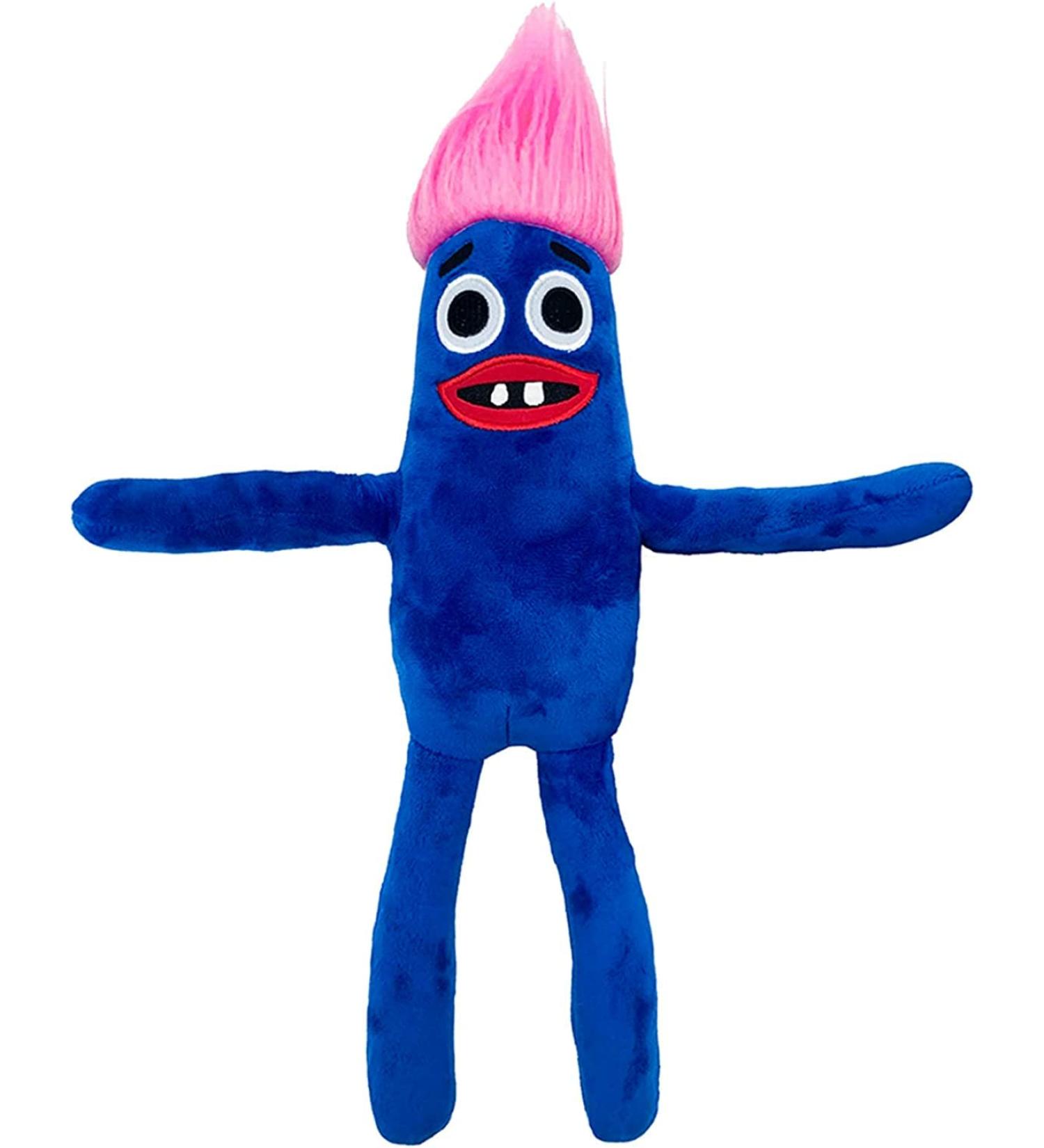 Rainbow Friends Sausage Plush Toy - Soft and Squishy Cartoon Character Stuffed Doll for Kids - Blue Sausage Teddy Pillow - Great Gift Idea - Buy Online on SooperMarket.com