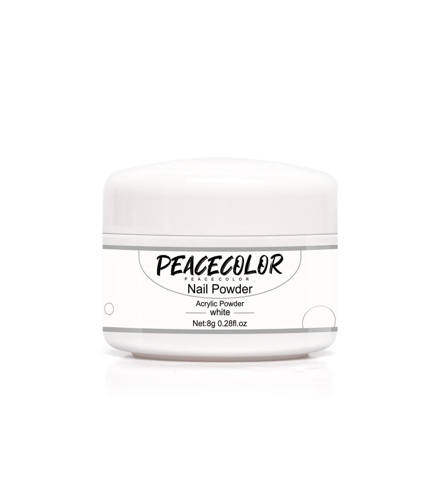 PEACECOLOR 8G White Acrylic Powder Professional Acrylic Nail Powder Long Lasting for Extension Nail Art Acrylic Nail Supplies Sets for Nails Beginners Home DIY Use color 156 - Buy Online on SooperMarket.com