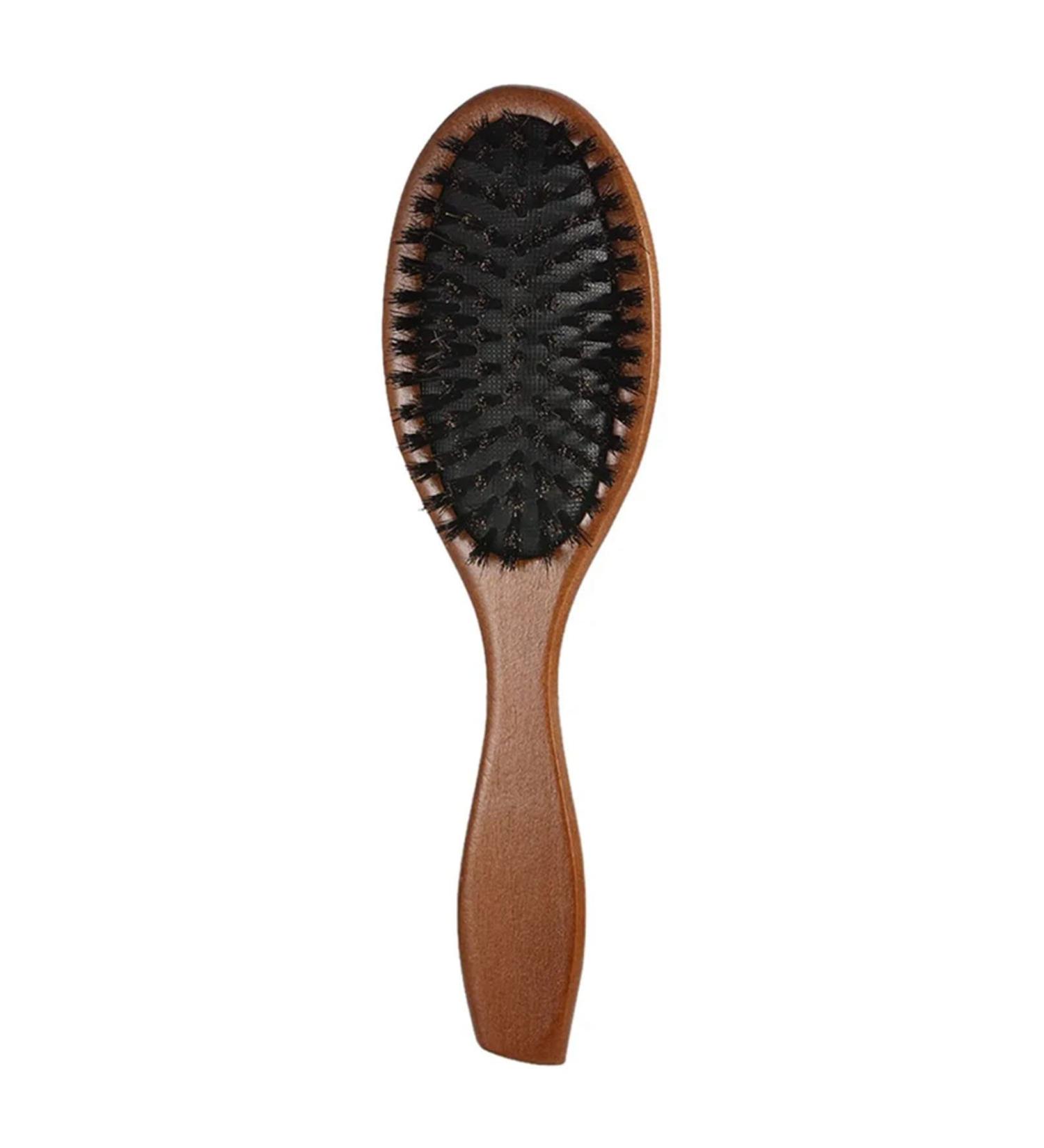 Men's Beard Brush - Dark Brown Soft Bristles & Comfortable Handle for Ultimate Beard Care & Grooming - Buy Online on SooperMarket.com