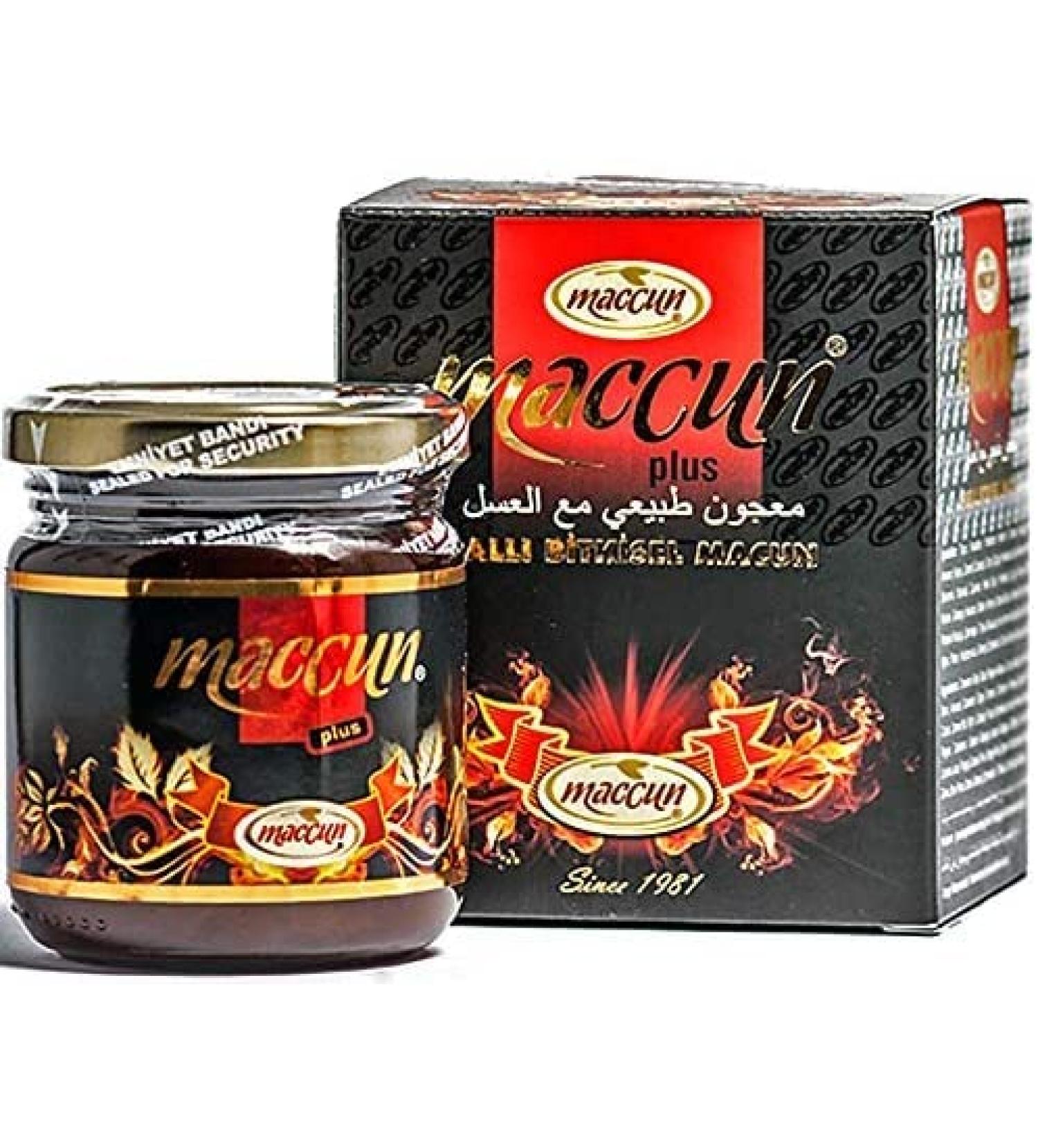 Authentic Maccun Plus Ancient Turkish Honey Paste Mesir Macunu (240g / 8.5oz) - Buy Online on SooperMarket.com