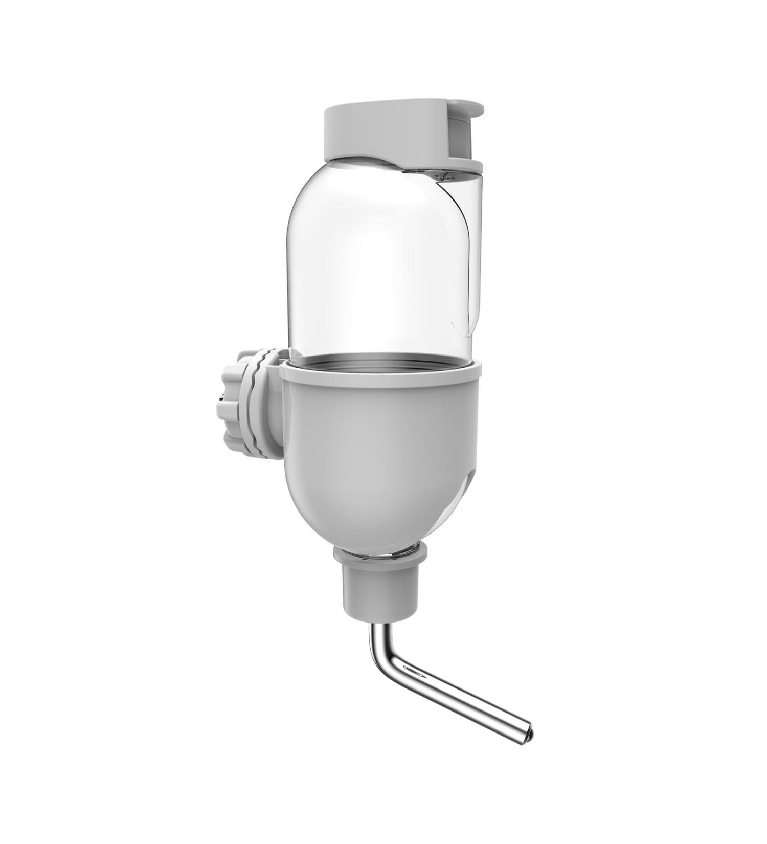 500ml PET Water Bottle for Small Animals - Cage Crate Dispenser for Rabbit Guinea Pig Chinchilla Ferret Squirrel Hedgehog - Grey - Buy Online on SooperMarket.com