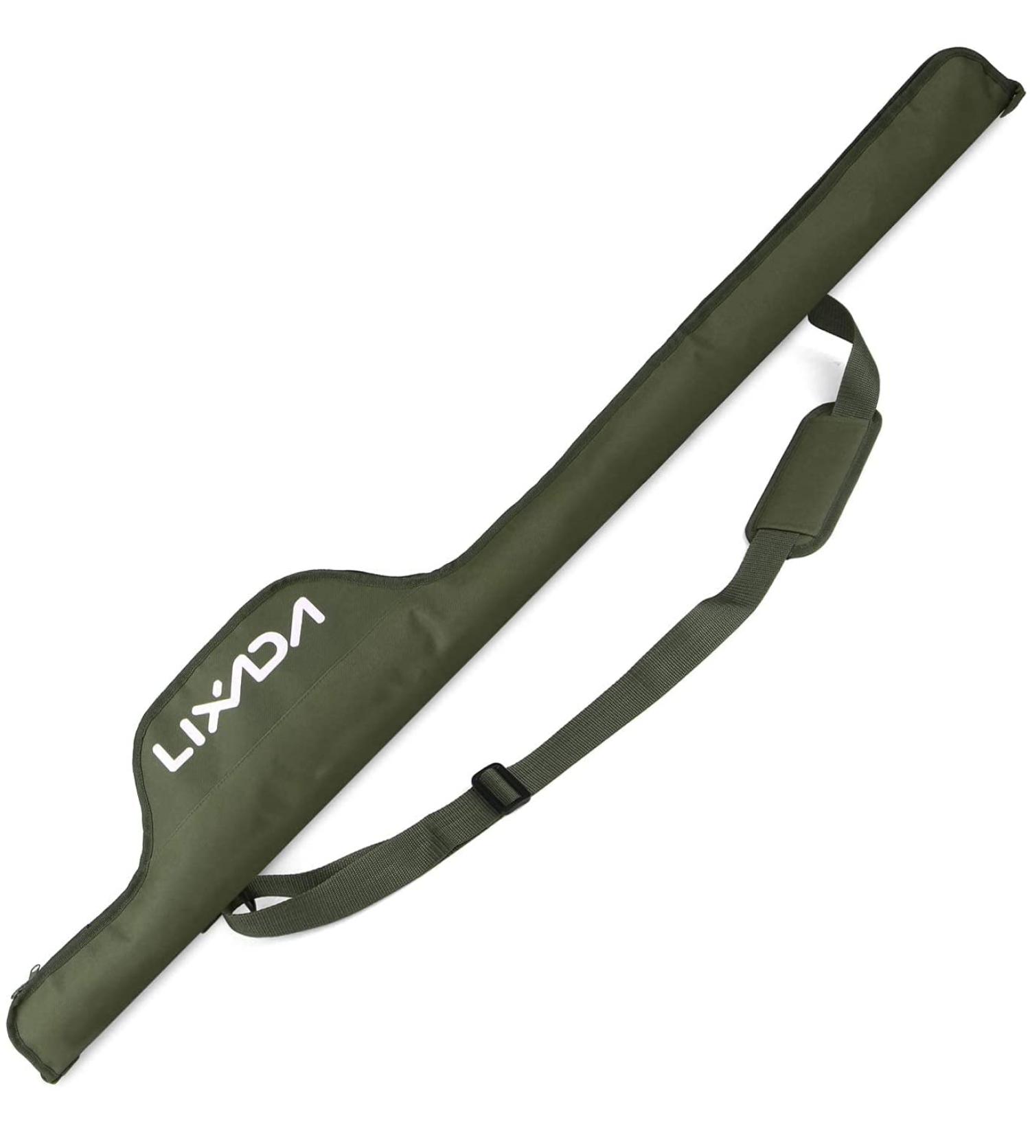 Lixada 55 Inch Portable Folding Fishing Rod Bag - Army Green | Protective Cover Case for Fishing Poles | Tackle Storage Solution - Buy Online on SooperMarket.com