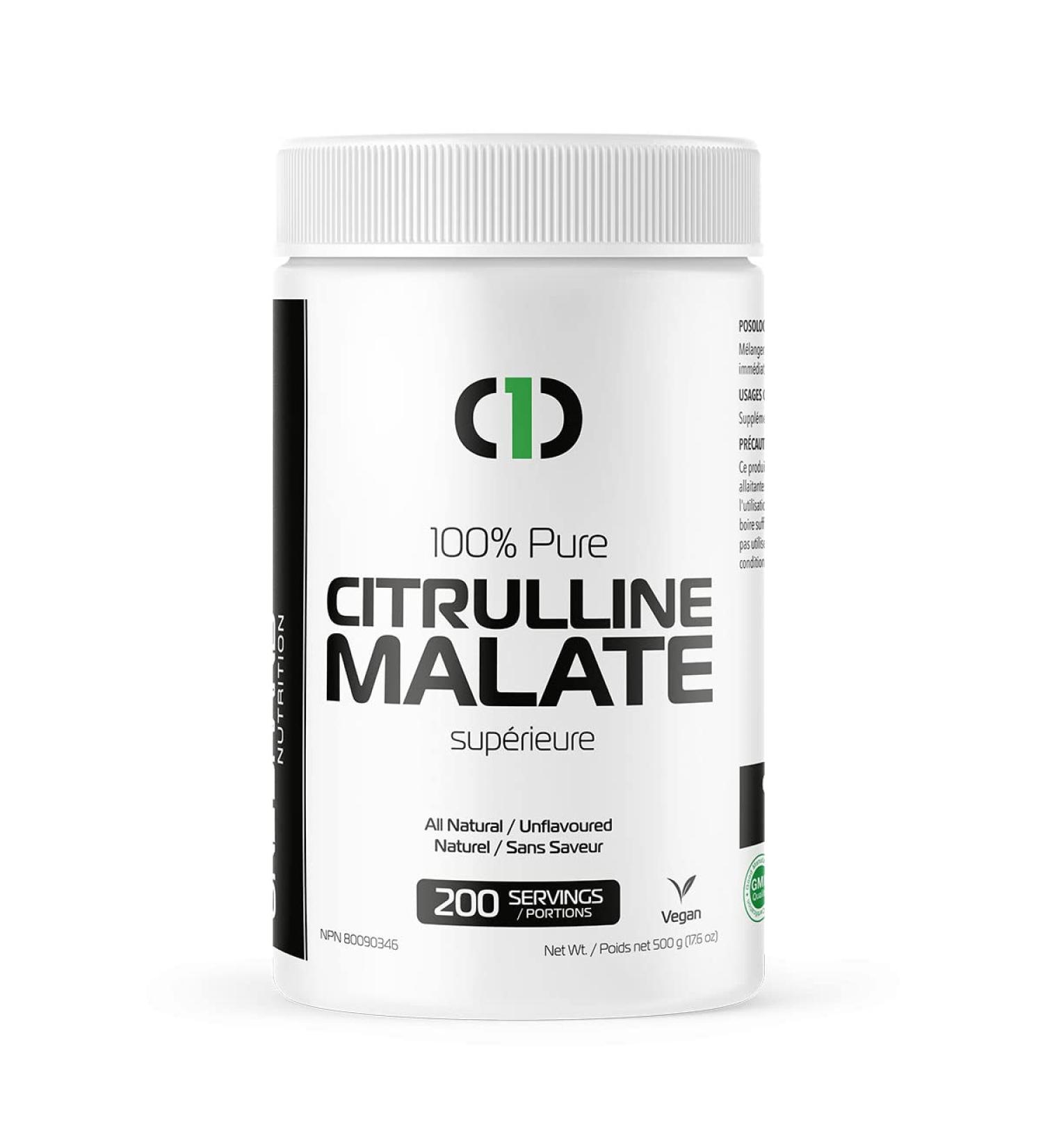 One Brand Nutrition L-Citrulline Malate Powder 100% PURE Vegan (500g) | 200 Servings - Buy Online on SooperMarket.com