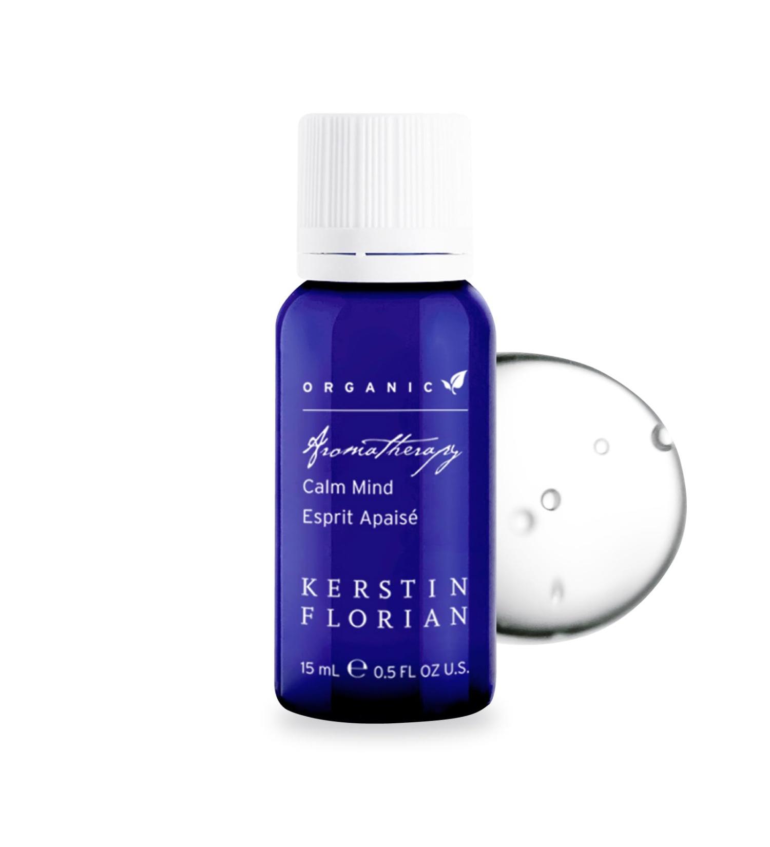 Kerstin Florian Organic Calm Mind Aromatherapy Oil - Lavender Peppermint & Cajeput (0.5 fl oz) | International Shipping Available - Buy Online on SooperMarket.com