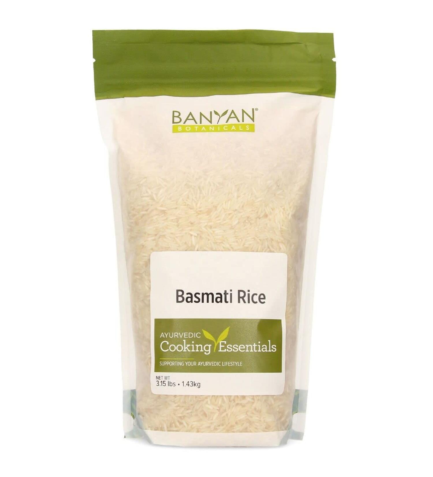 Banyan Botanicals Basmati Rice - Premium Long-Grain Aromatic Variety for Fluffy & Quick Cooking - Buy Online on SooperMarket.com