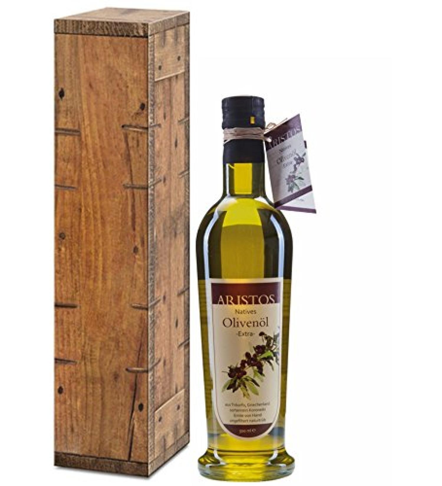 Premium Cold Pressed Greek Olive Oil Gift Box 500ml - Perfect Christmas Present | ARISTOS - Buy Online on SooperMarket.com