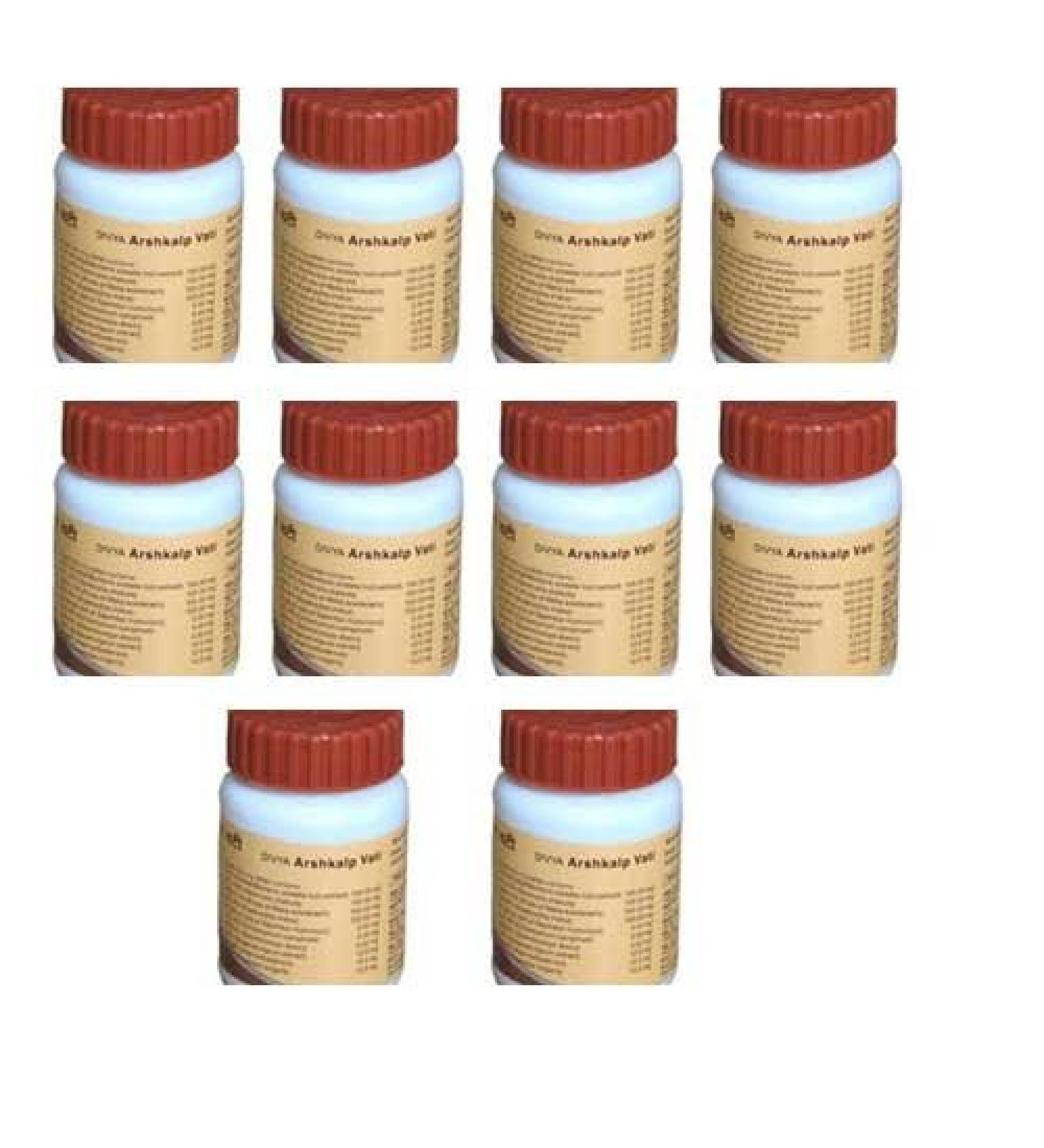 10 x Divya Arshkalp Vati 40g (Pack of 10) - - "Shipping by FedEx"