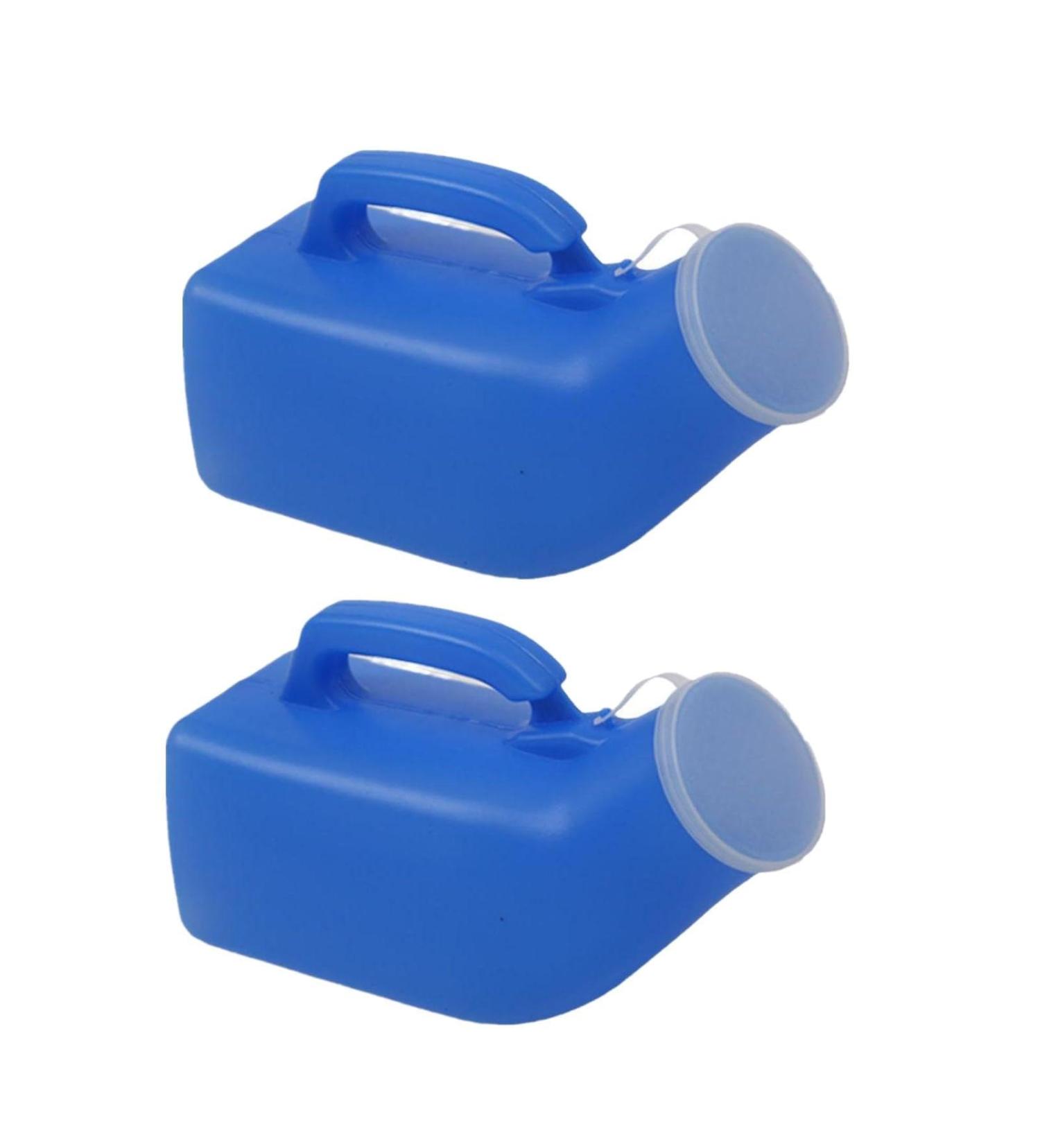 Portable Male Urinal Potty Pee Collector Storage for Hospital Travel Camping Tight with 2000ml Lid S8G5 Seal Leakproof - Buy Online on SooperMarket.com