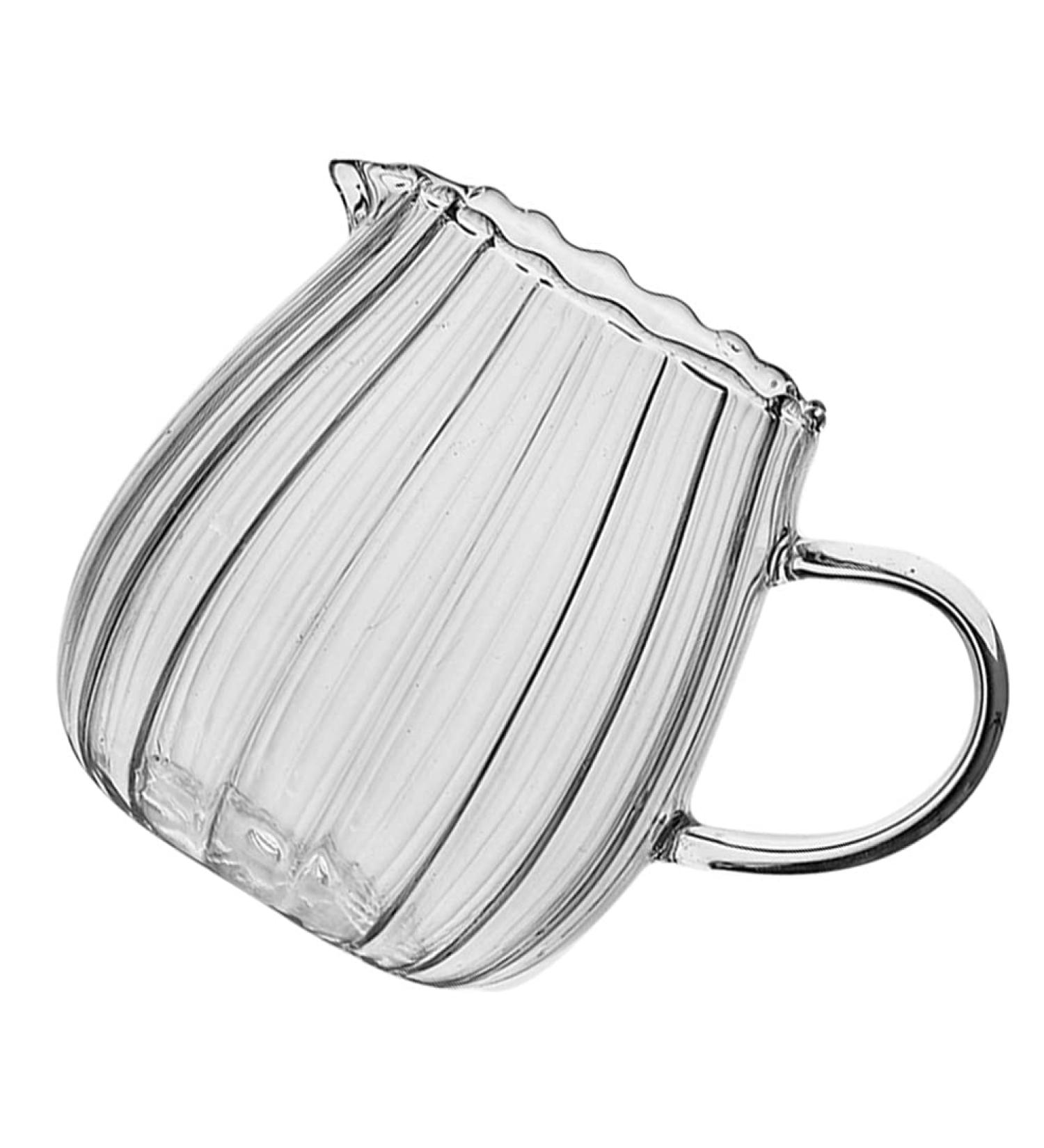 Hemoton Glass Creamer Pitcher Glass Creamer Small with Handle Tea Coffee Creamer Pitchers Dispenser Sauce Serving Pitcher Creamer Jug for Kitchen Clear Glass Creamer Pourer - Buy Online on SooperMarket.com