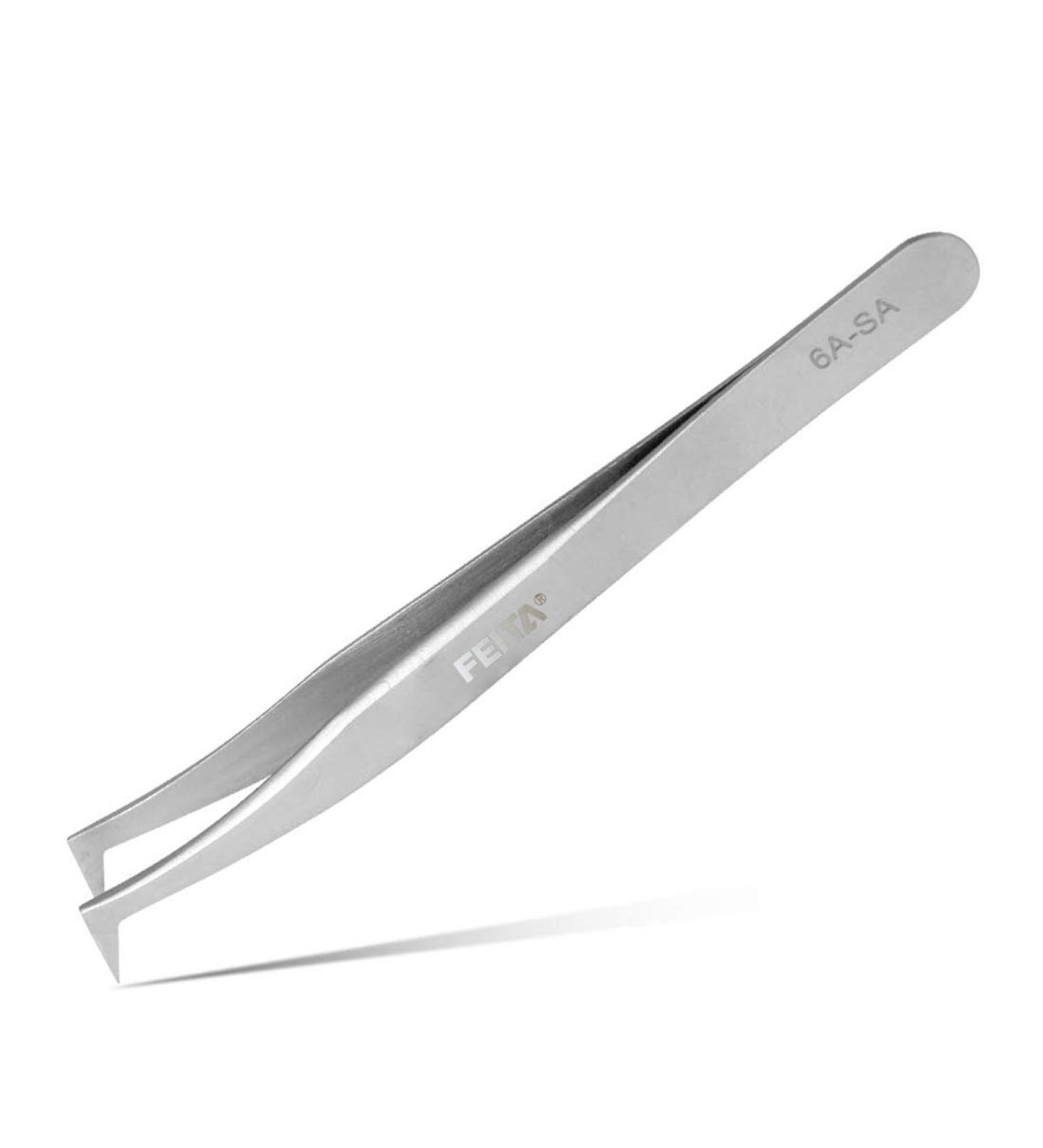 Buy Volume Eyelash Extension Tweezers - FEITA Professional Precision Angled & Pointed Tip - Ideal for International Shipping - Buy Online on SooperMarket.com