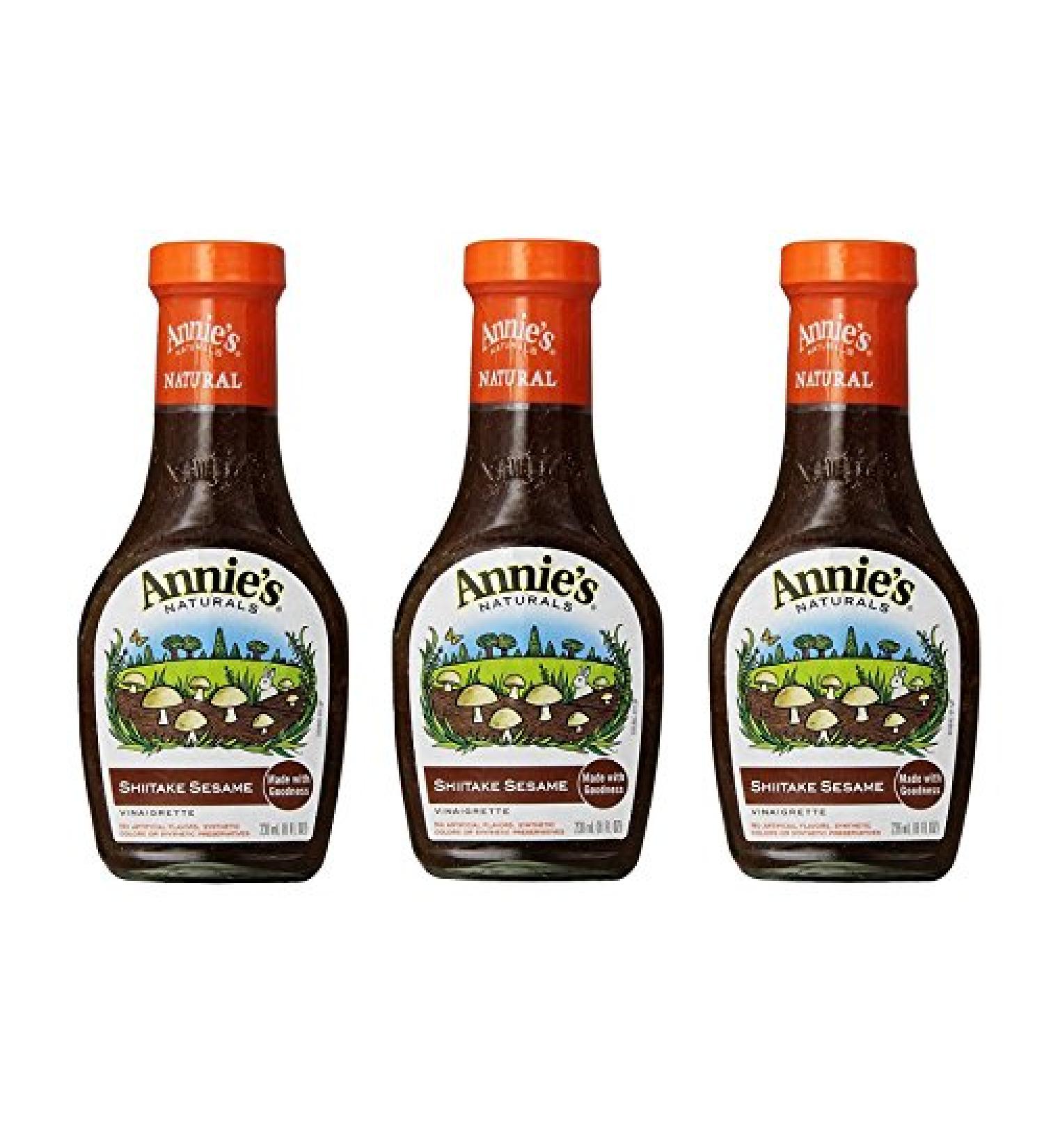 Annies Natural Dressing ,Shiitake Sesame ,8 Fl oz, (Pack of 3)
