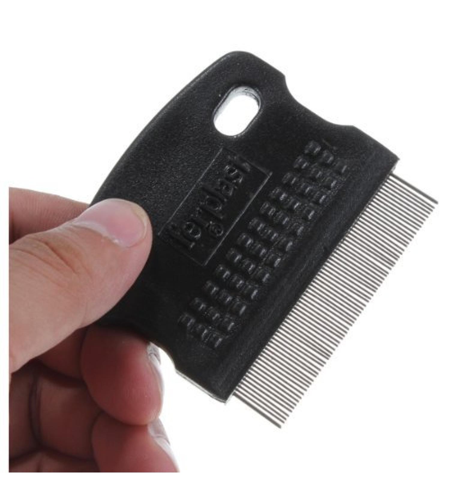 TaoNaisi Toothed Flea Comb for Dogs & Cats | Grooming Steel Brush - Random Color - Best Pet Care Tool - Buy Online on SooperMarket.com