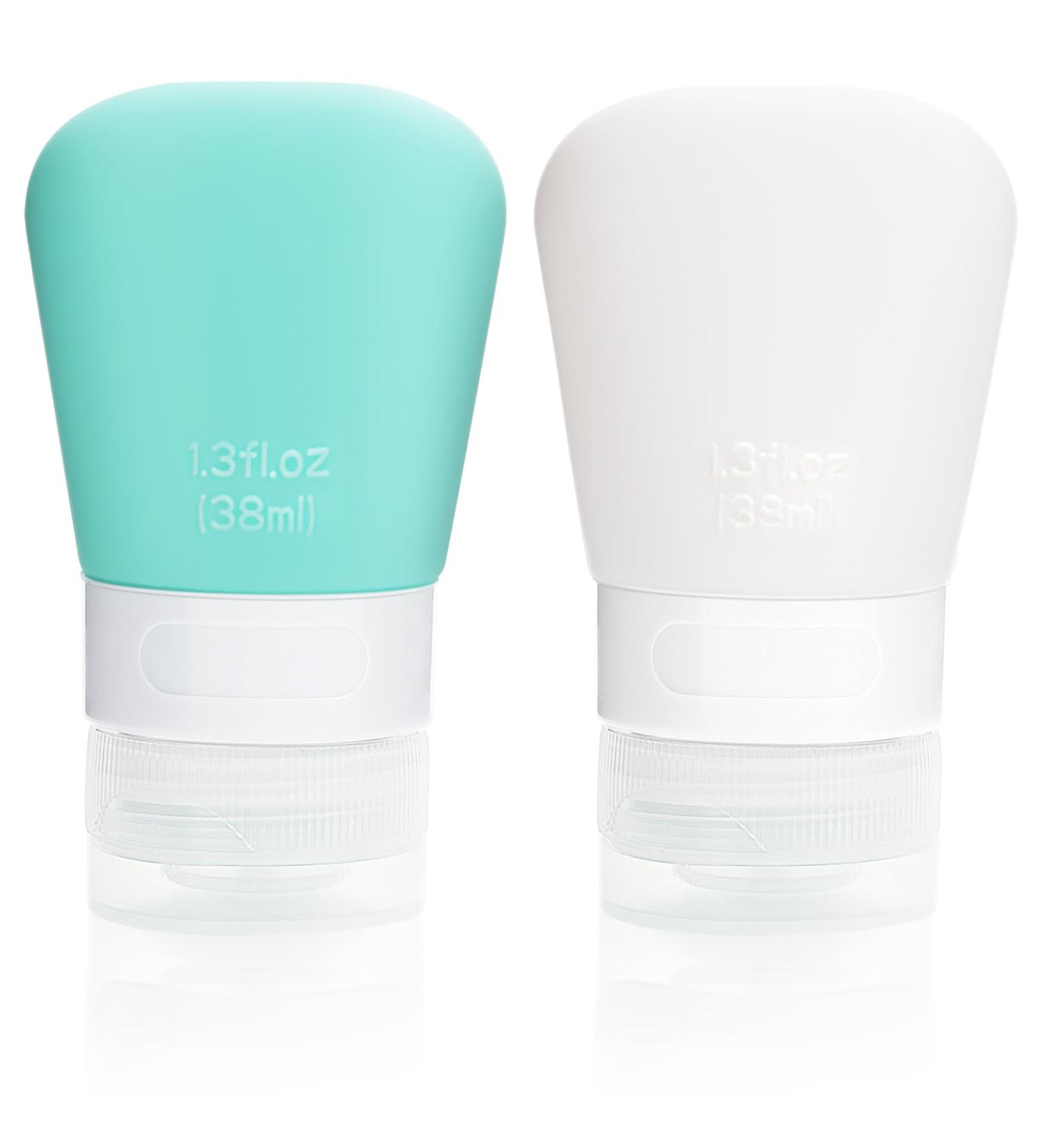 Buy Wllhyf 2-Piece Silicone Travel Bottles (37ml) - Refillable & Perfect for International Travel - Buy Online on SooperMarket.com
