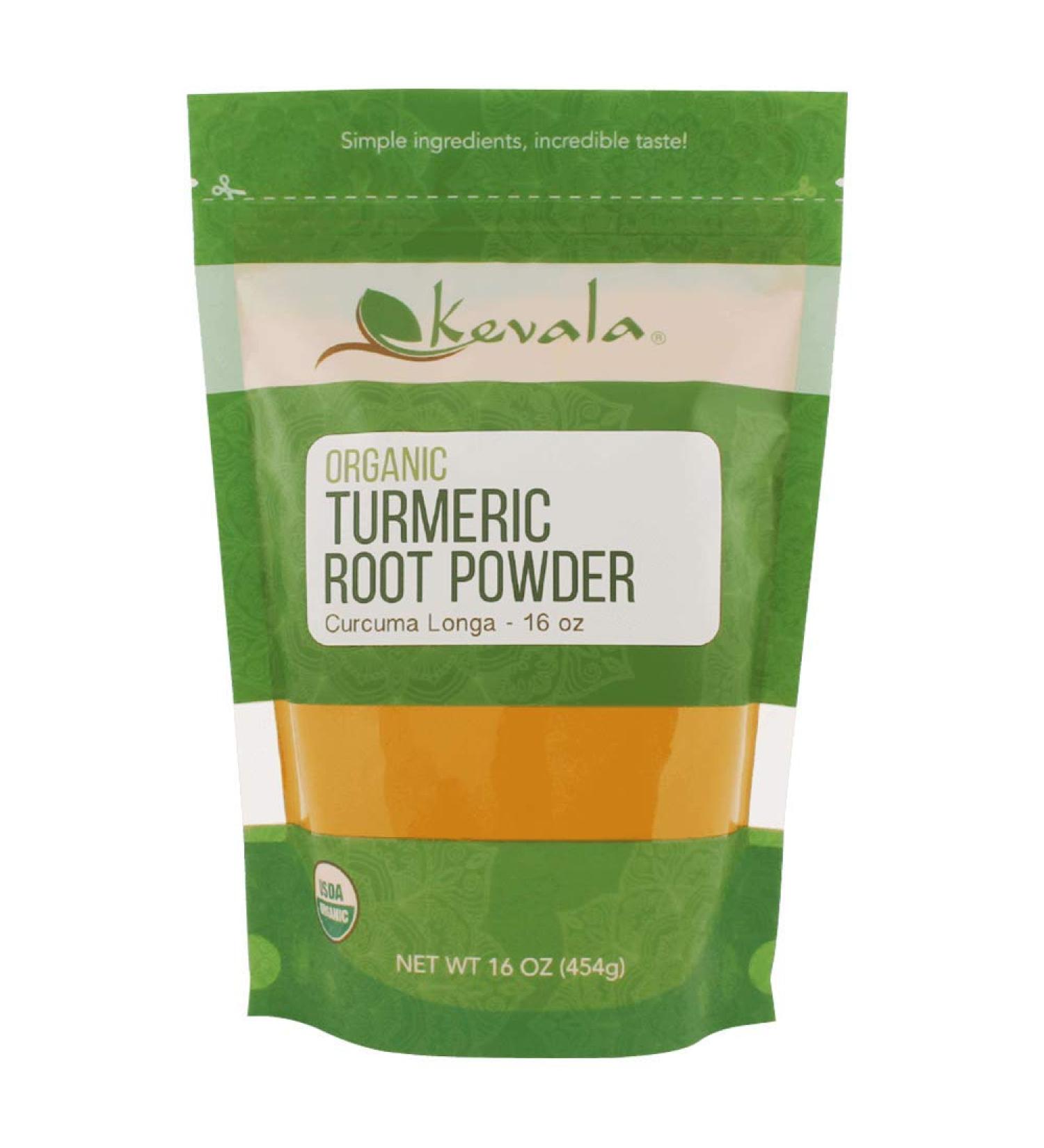 Kevala Organic Turmeric Powder 16 oz - Natural Superfood for Health & Wellness - Buy Online on SooperMarket.com