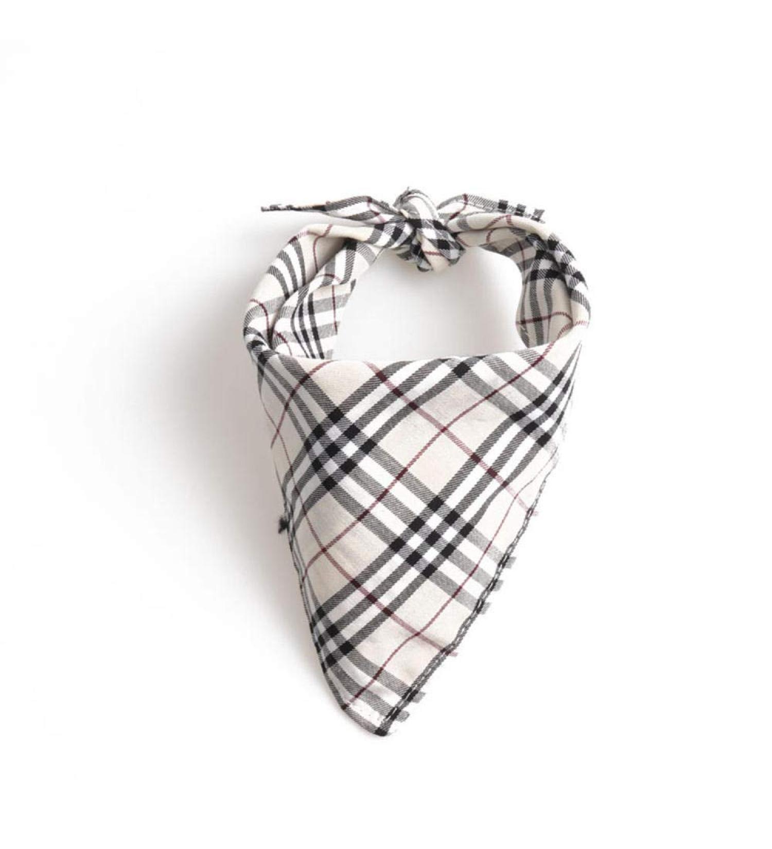 UANOU Dog Bandanas - Triangle Bibs Cotton Scarf in Red Plaid for Small & Medium Puppies | Pet Supplies - Buy Online on SooperMarket.com