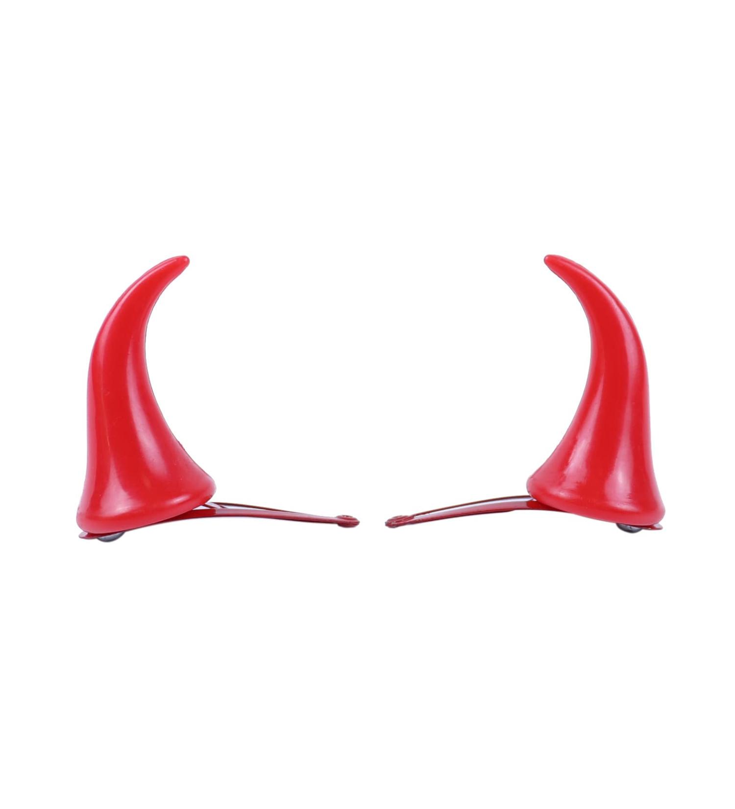 Bonnie Z. Leonardo Plastic Red Devil Horns Clip On - Halloween Costume Accessory - Buy Online on SooperMarket.com