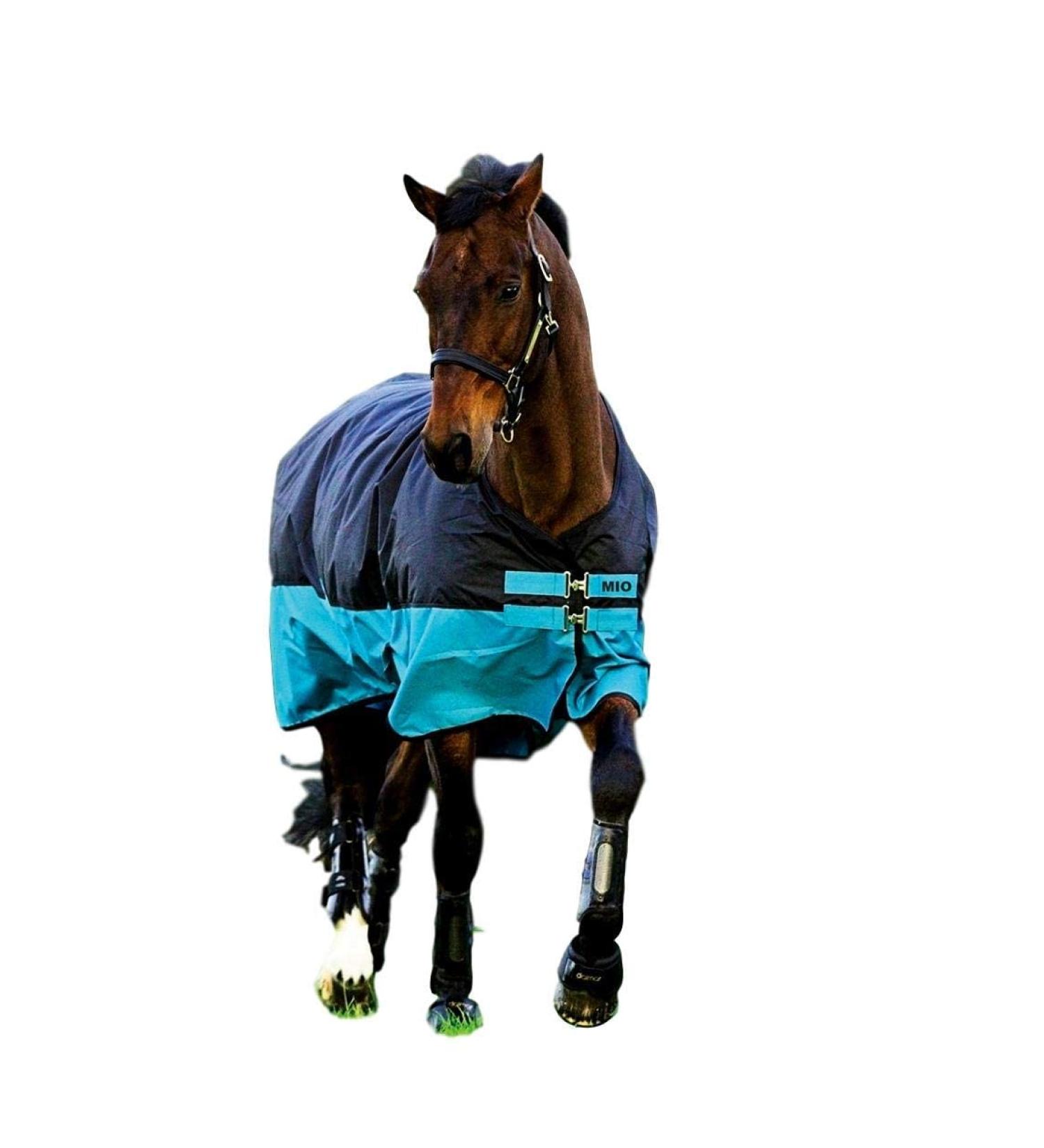 Horseware Mio T/O Lite Turnout Rug waterproof Black/Turq & Black HW 20 130cm