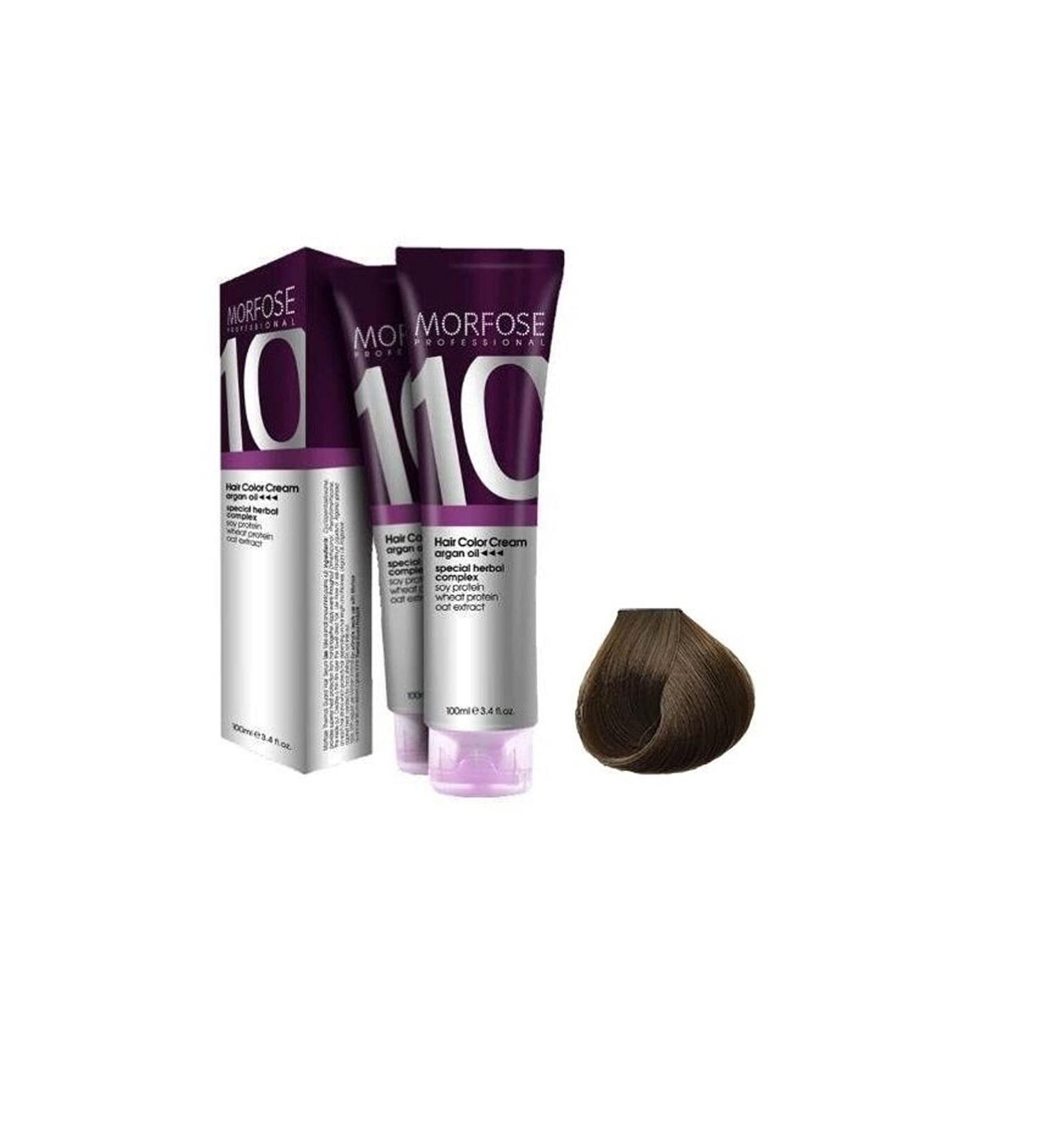 Morfose 10 Professional Hair Colour Cream 100 ml No. 7.35 Hot Chocolate Brown
