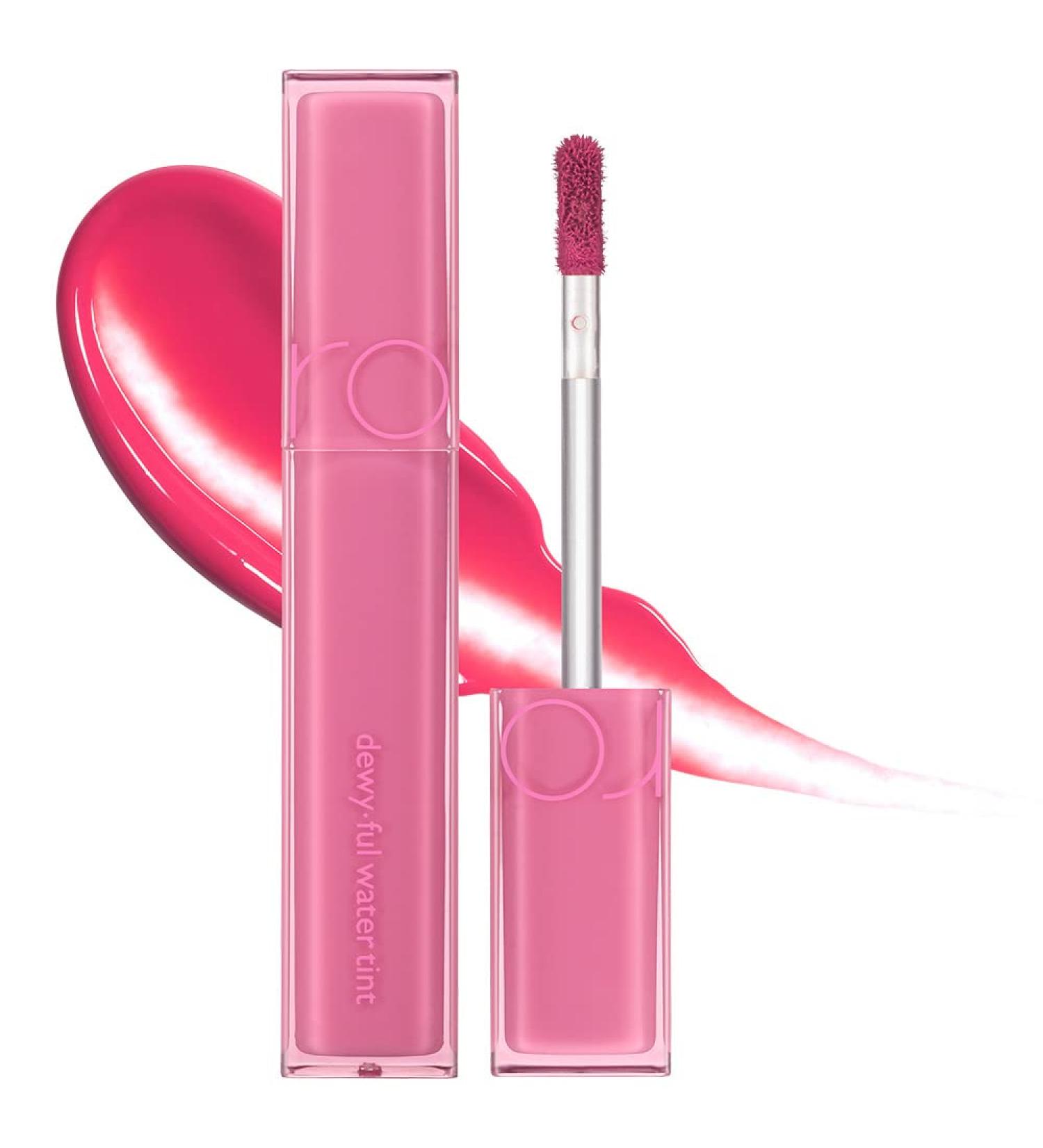 rom&nd DEWY FUL WATER TINT 05 TAFFY - High Pigment Glossy Lip Tint for Hydrated Lips | Moisturizing & Non-Sticky Formula with Colorful Shades | High Shine Lip Color - 0.18oz - Buy Online on SooperMarket.com