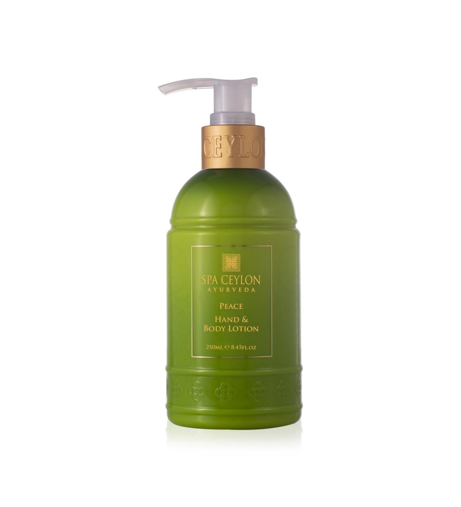 SPA CEYLON Peace Hand and Body Lotion | Calming Herbal Moisturizer with Coconut | Almond & Lemongrass | Gentle & Soothing for All Skin Types | Vegetarian & Ethical - Buy Online on SooperMarket.com