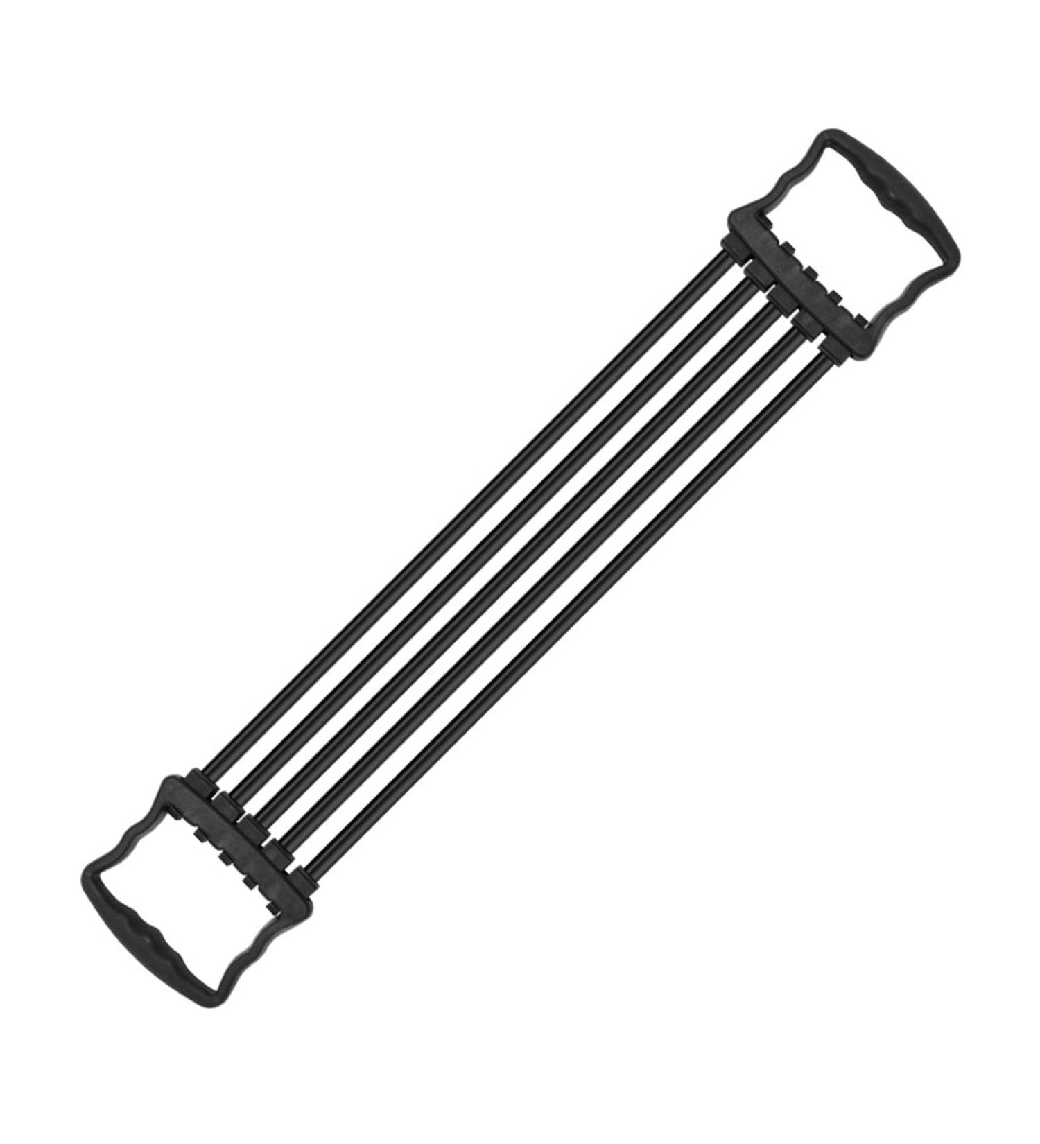 Adjustable Chest Expander - 5 Removable Resistance Bands for Home & Gym Fitness | Shoulder & Arm Muscle Training - Buy Online on SooperMarket.com