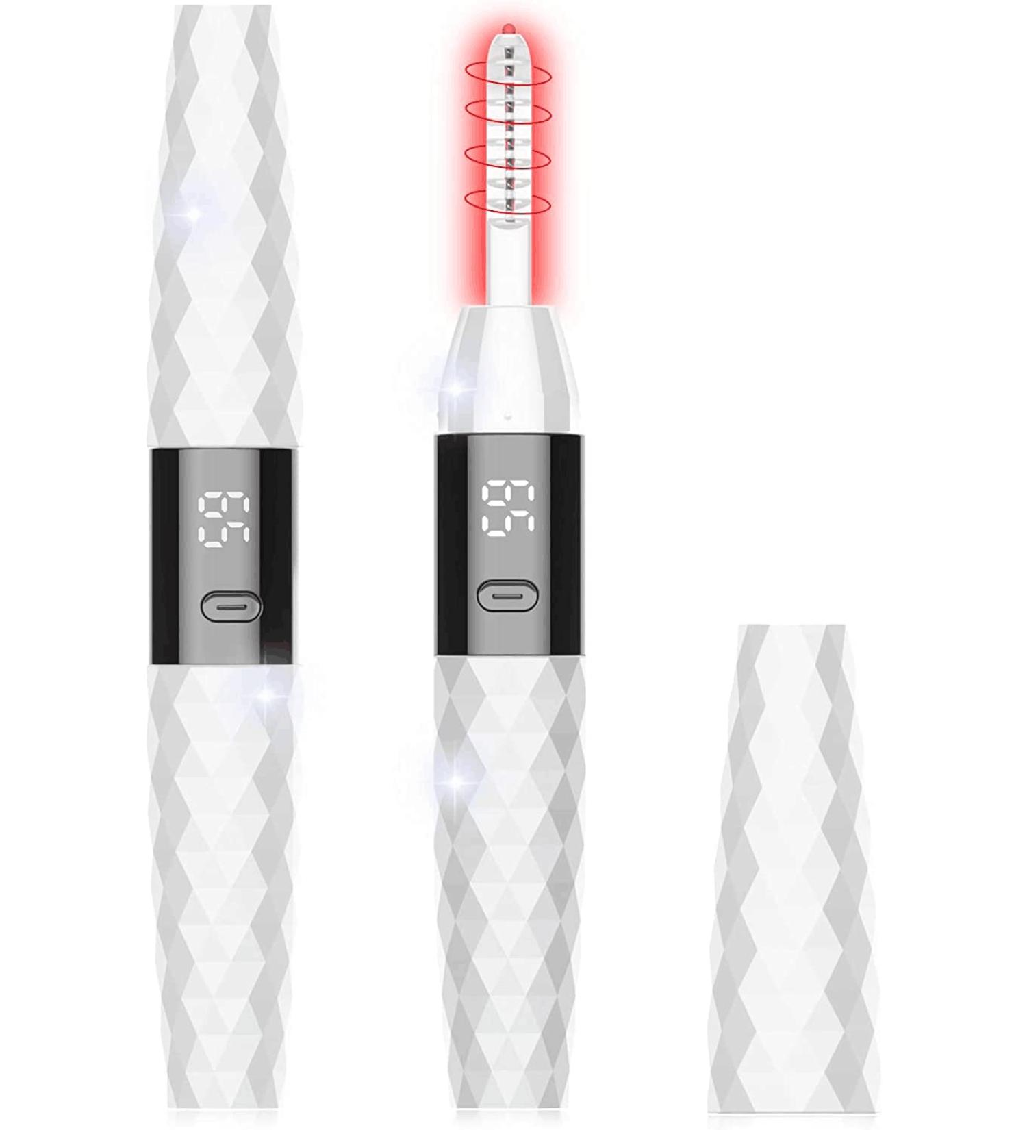 Heated Electric Eyelash Curlers Long Lasting USB Rechargeable Curly Lash Curler 2 Heating Modes Quick Pre-Heat Eye Lashes Curler Stable Temperature No Harm to Lashes' Eyelash Curler