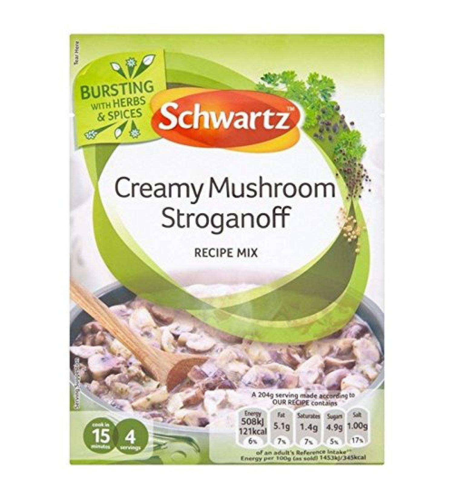 Schwartz Make It Fresh Mushroom Stroganoff 35g (Pack of 4)