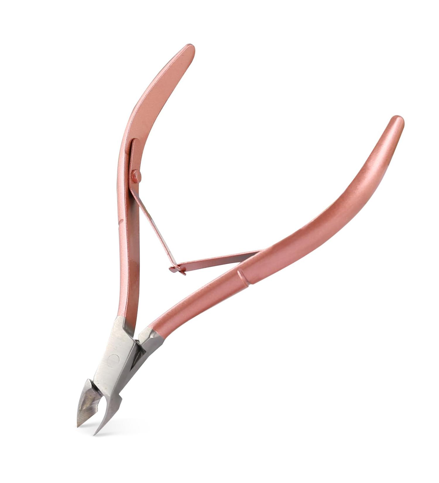 Cuticle Trimmer with Cuticle Pusher Cuticle Remover Cutter Nipper and Cuticle Nail Pusher Peeler Scraper Durable Dead Skin Clipper Manicure Pedicure Tools (Rose-Gold) - Buy Online on SooperMarket.com