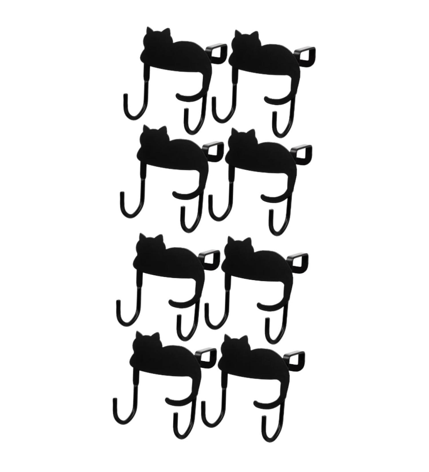 Alipis 8 Pcs Door Hook Metal Trim Cabinet Hooks Door Back Clothing Organizer Child Nail Wall Hanger - Buy Online on SooperMarket.com